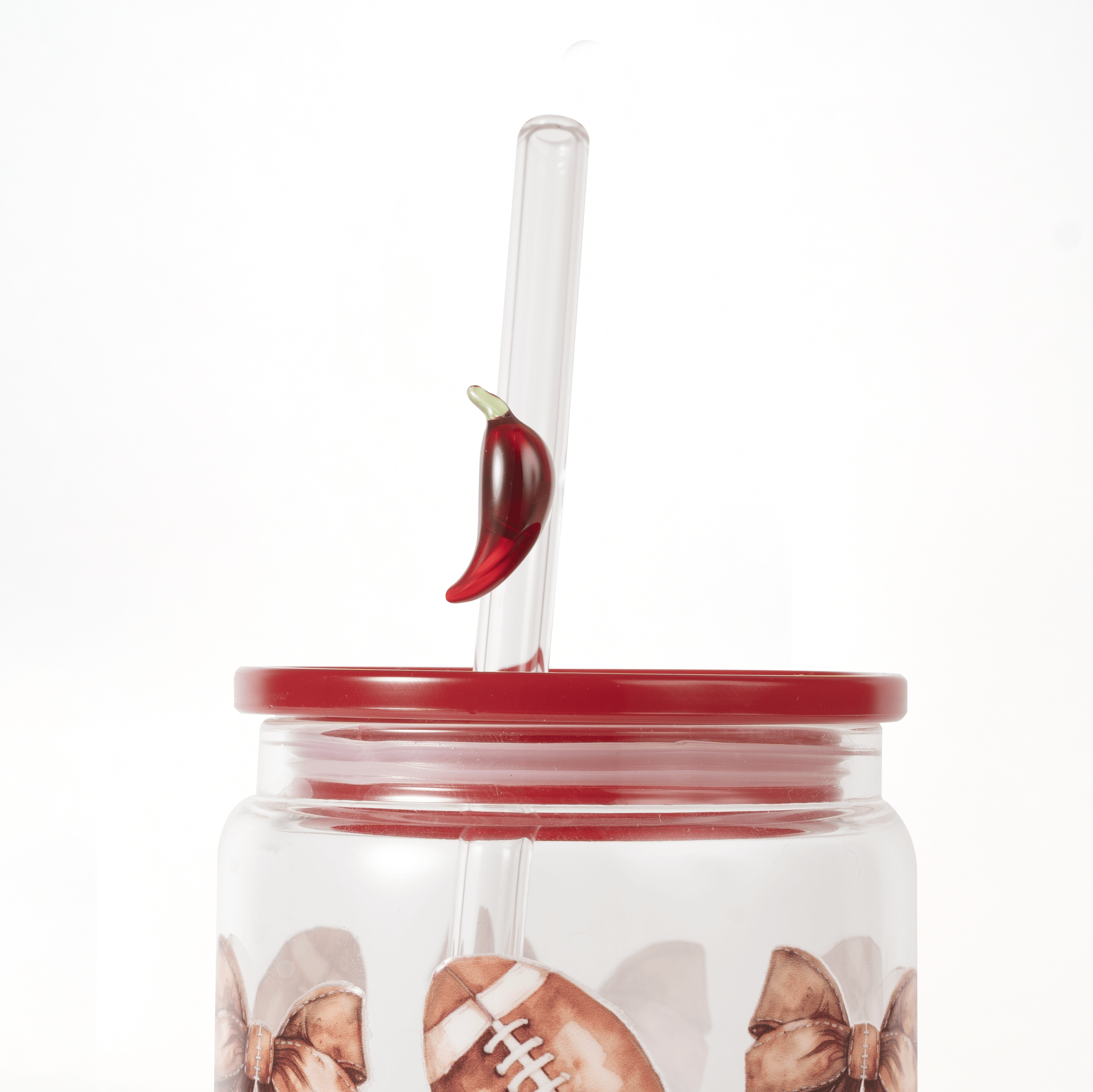 Chili Pepper Glass Straws