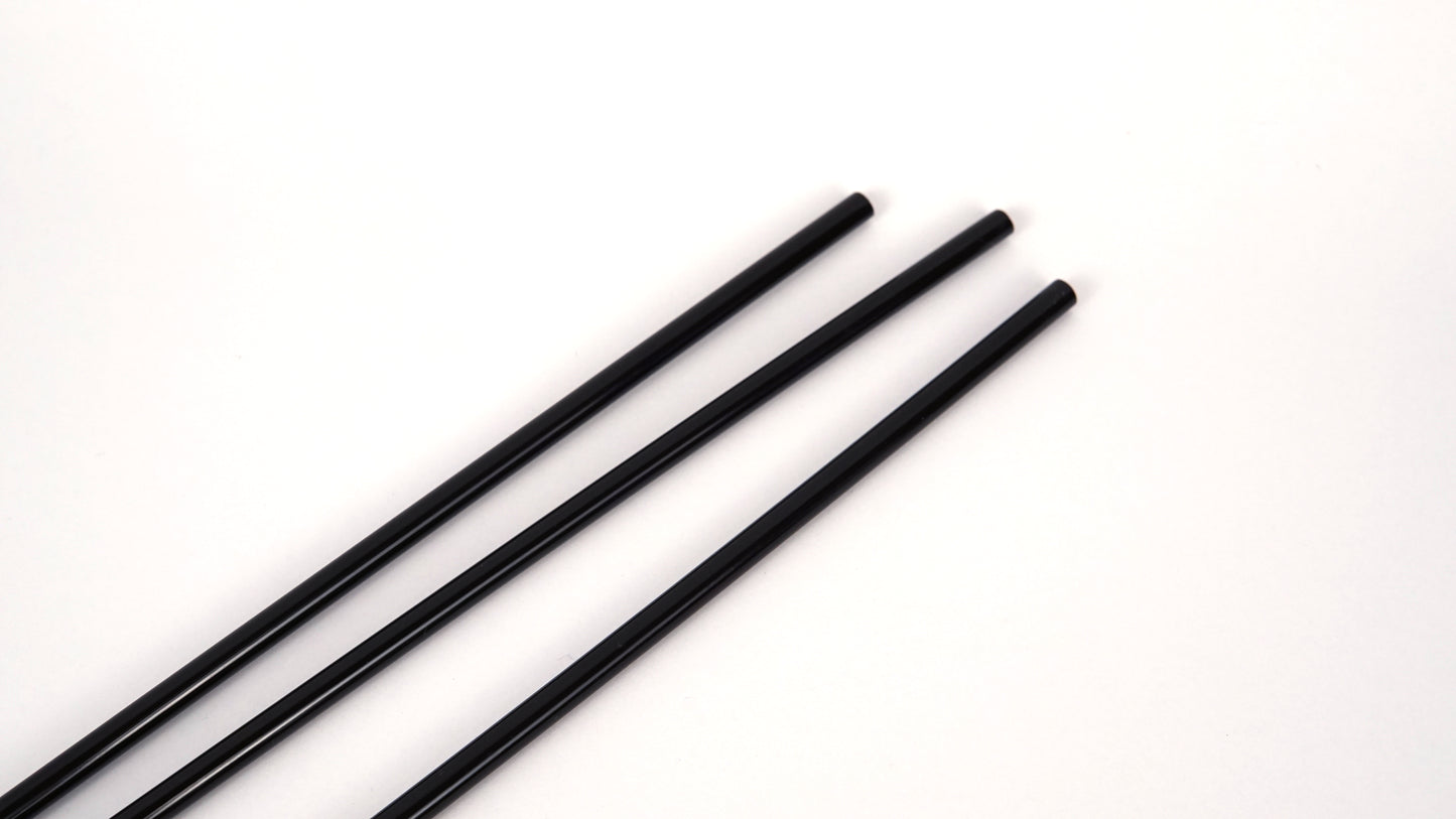 Black 40oz Tumbler Plastic Reusable Straw