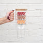 Pray On It 40oz Glass Tumbler With Lid and Straw