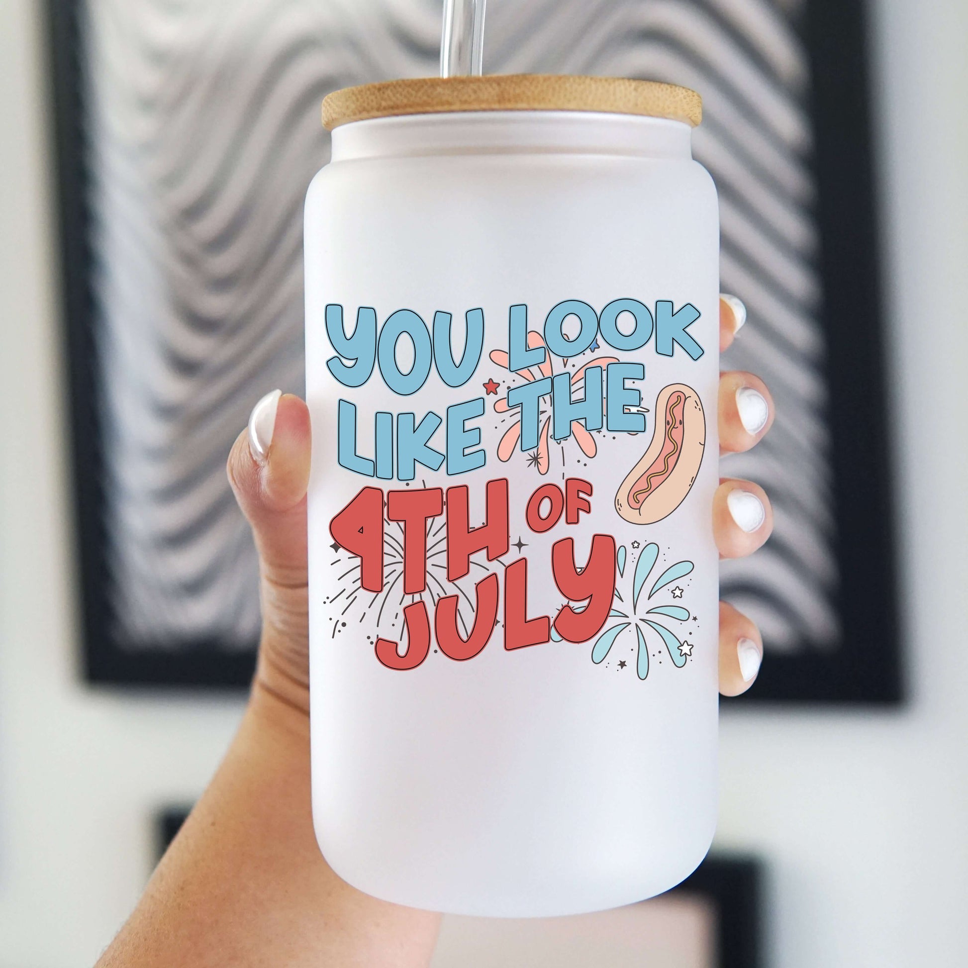 4th of July Cup With Lid and Straw from Sip Sip Hooray – Tumblers
