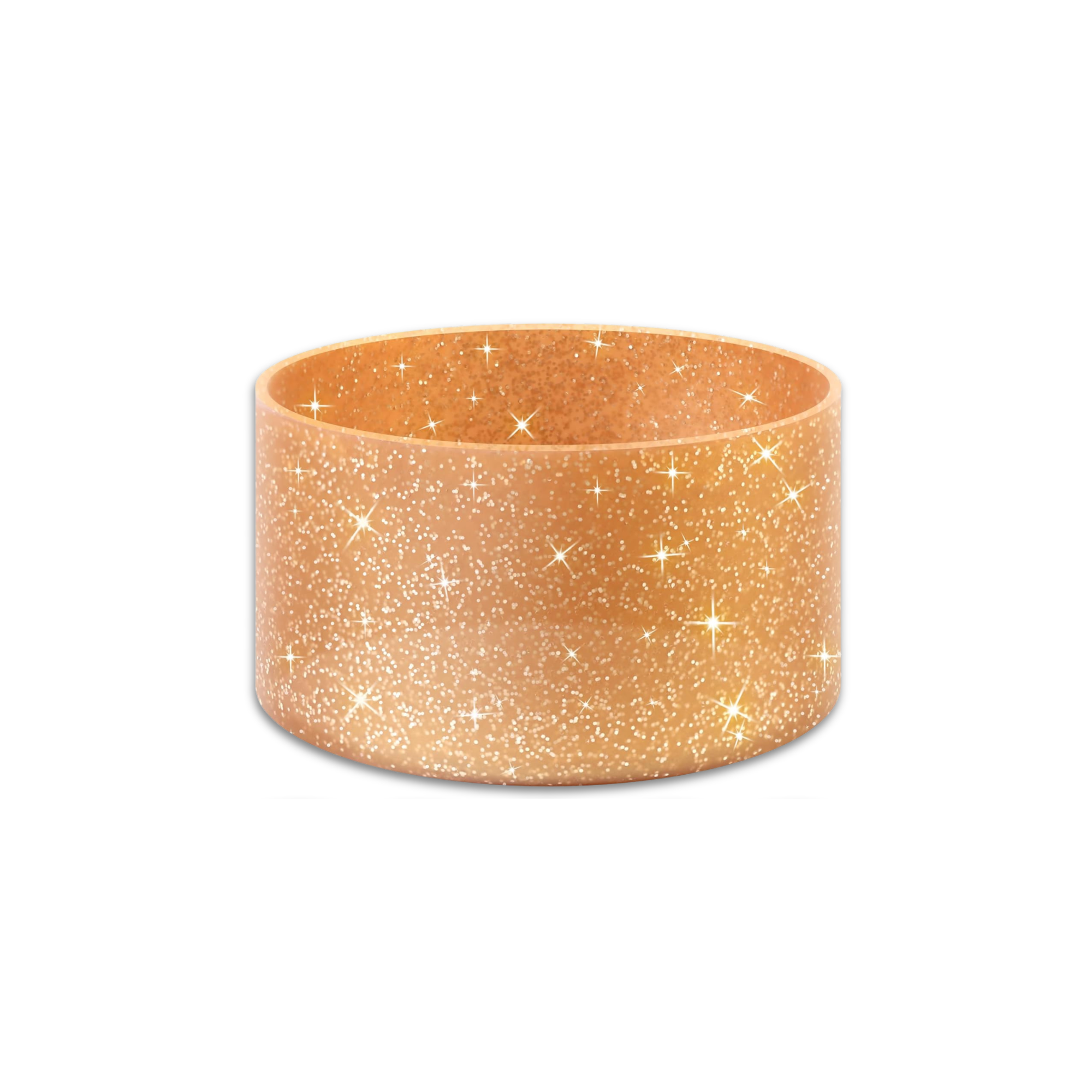 Glitter Orange Boot- Universal Protective Silicone Bottom Cover for 32/40oz Tumblers