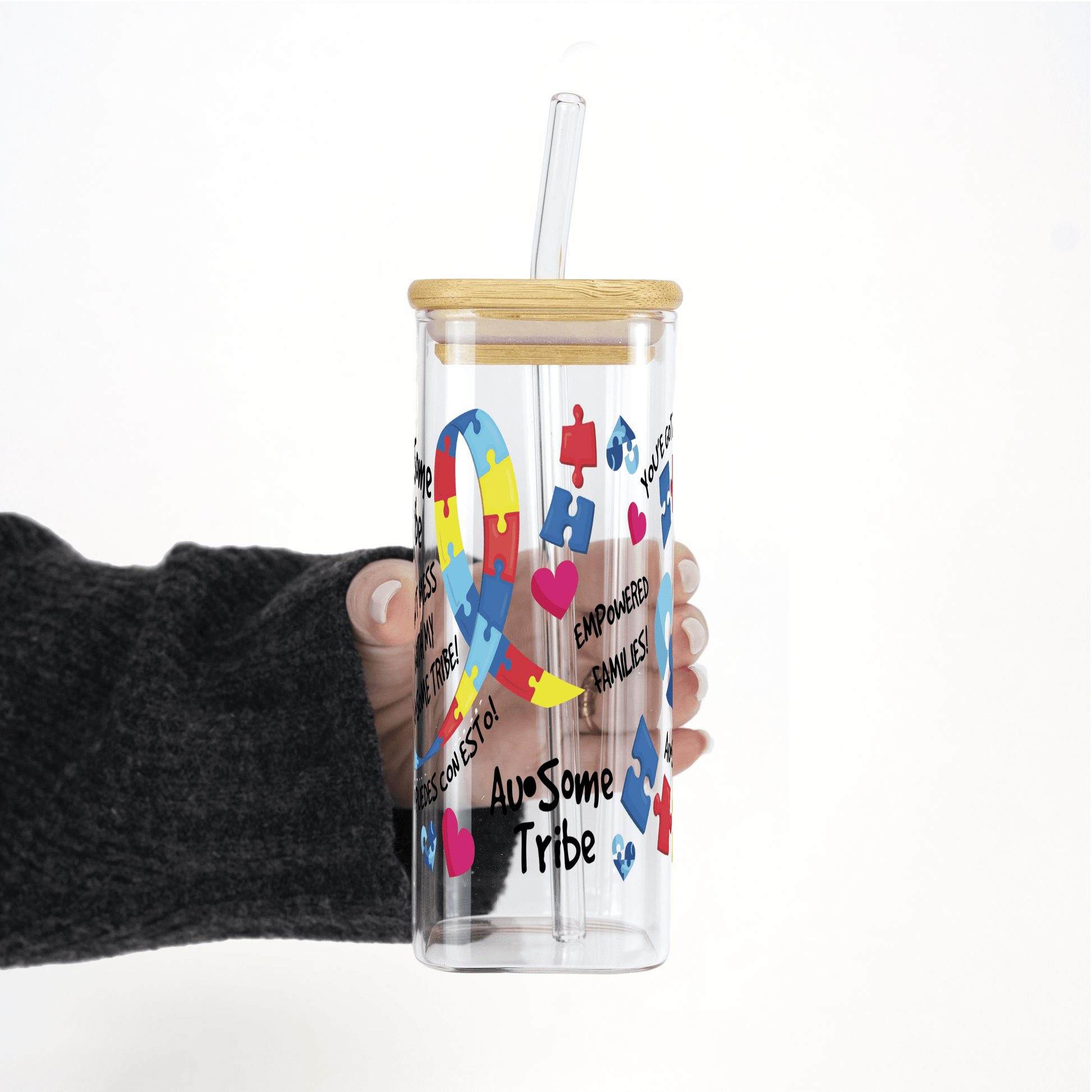 Autism in My Life (Autismo en Mi Vida) Foundation Cups with Lid and Straw - ALL SIZES from Sip Sip Hooray – Tumblers