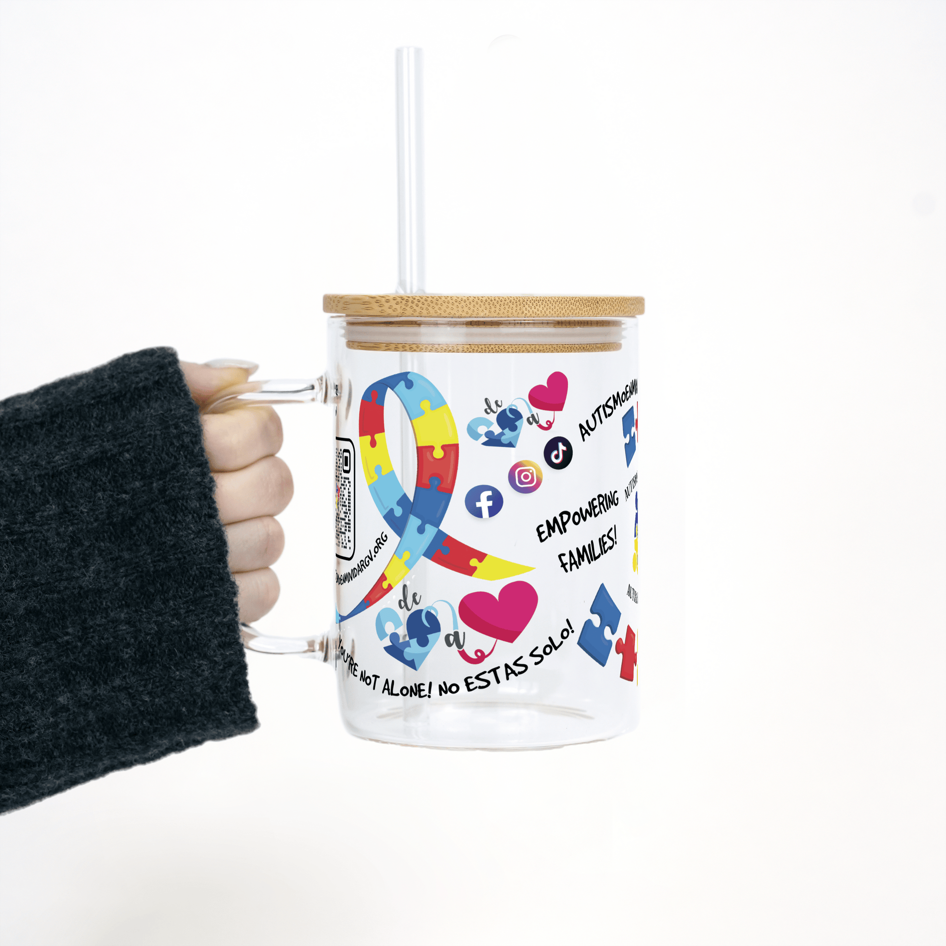 Autism in My Life (Autismo en Mi Vida) Foundation Cups with Lid and Straw - ALL SIZES from Sip Sip Hooray – Tumblers