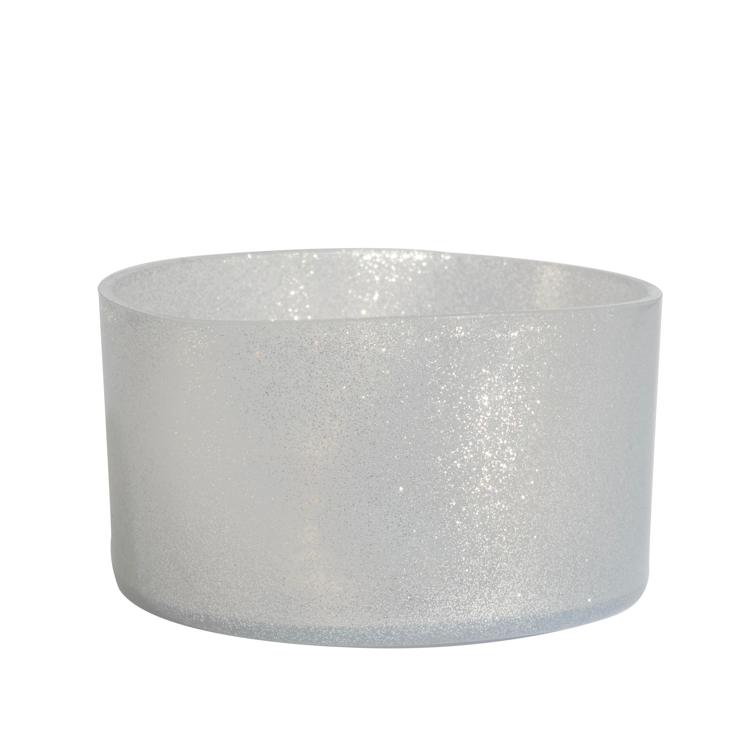 Silver Glitter Silicone Boot Cover, Universal Bottom Protector for 32oz & 40oz Tumblers