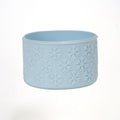 Powder Blue Snowflakes Silicone Boot Cover, Universal Bottom Protector for 32oz & 40oz Tumblers