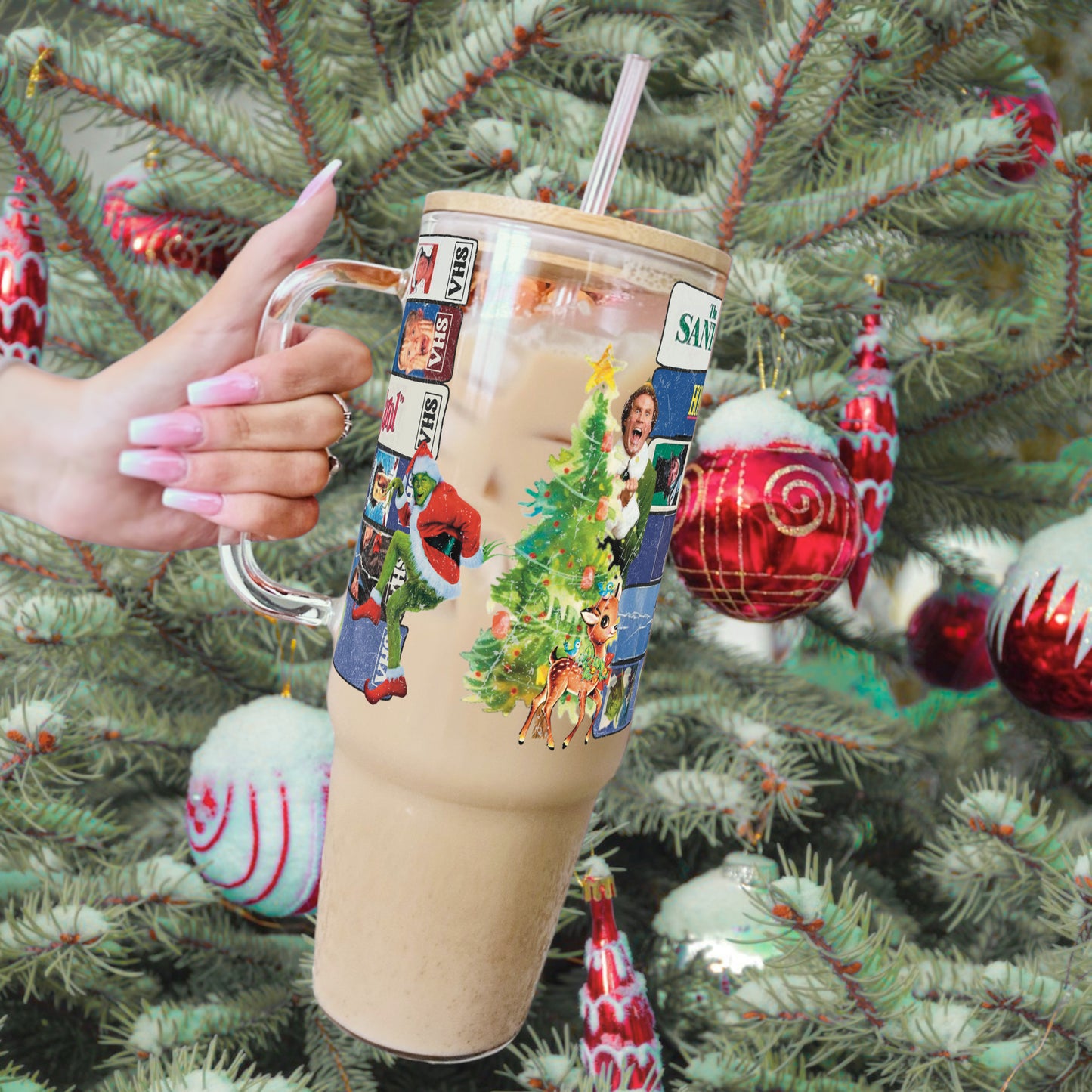 Christmas Movie 40oz Tumbler With Lid and Straw