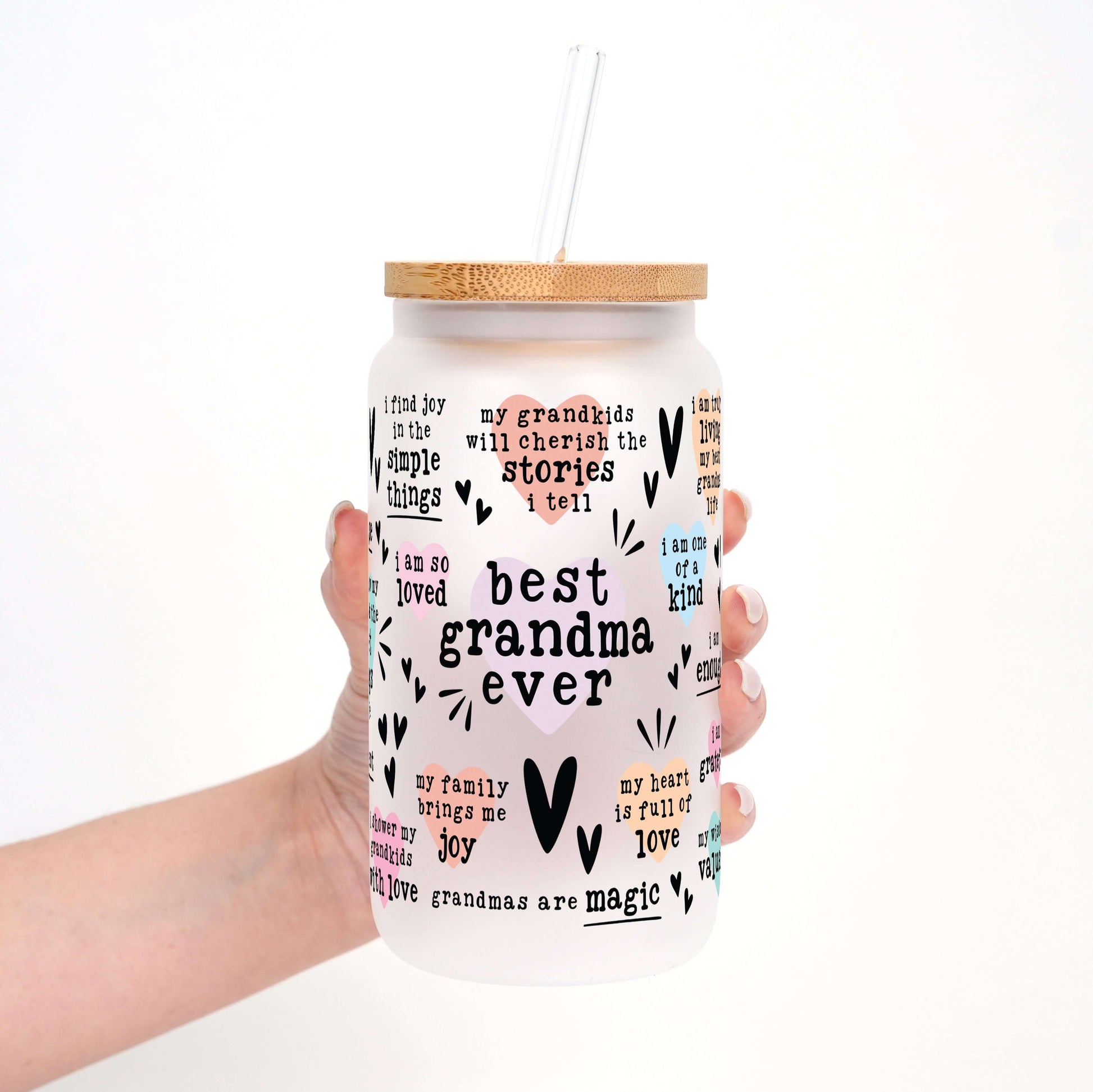 Best Grandma, Gigi, or Nana Ever Cup With Lid and Straw from Sip Sip Hooray – Tumblers