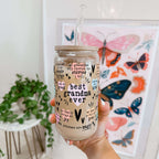Best Grandma, Gigi, or Nana Ever Cup With Lid and Straw from Sip Sip Hooray – Tumblers