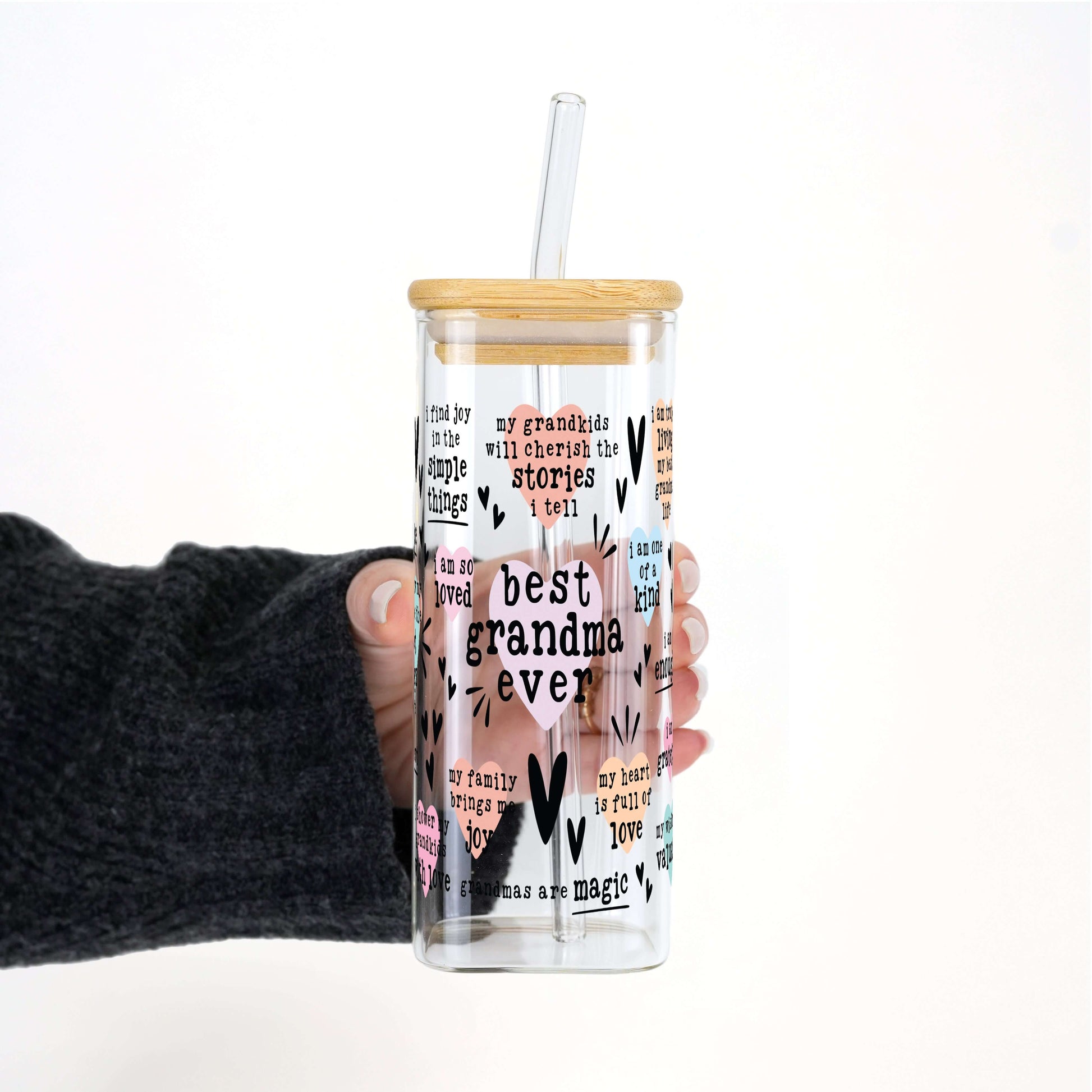 Best Grandma, Gigi, or Nana Ever Cup With Lid and Straw from Sip Sip Hooray – Tumblers