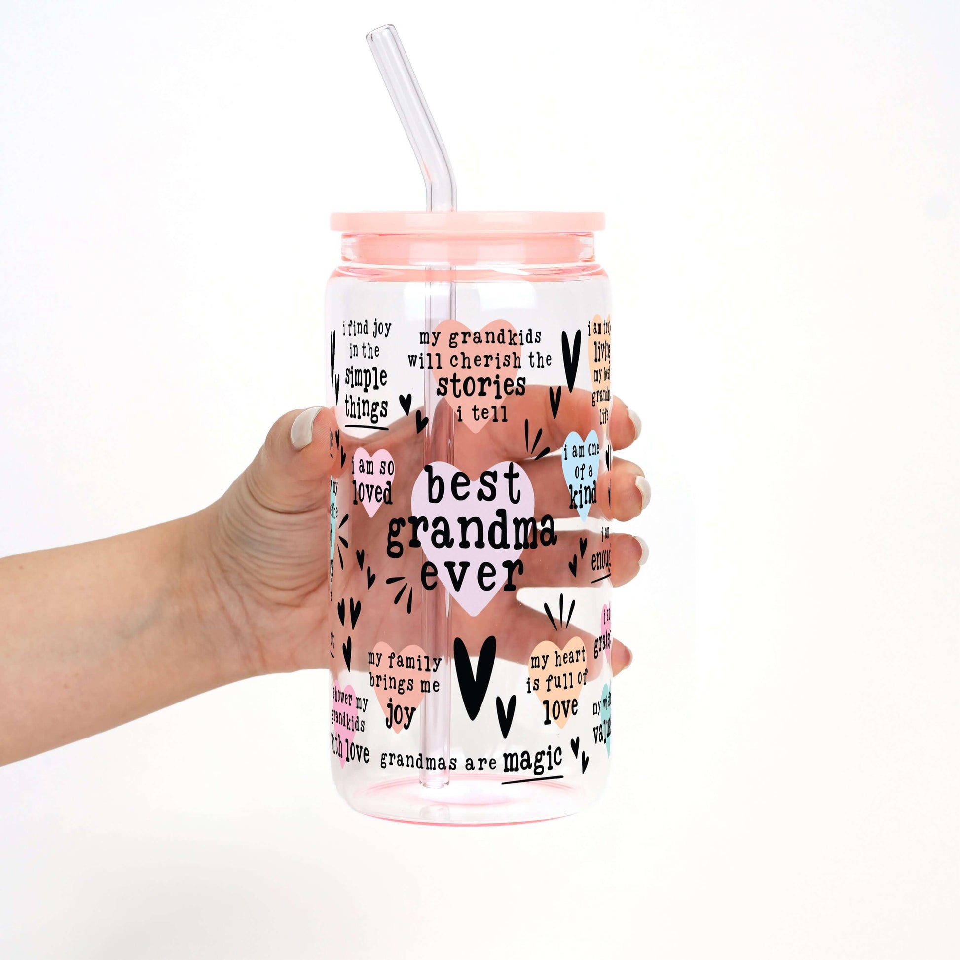 Best Grandma, Gigi, or Nana Ever Cup With Lid and Straw from Sip Sip Hooray – Tumblers