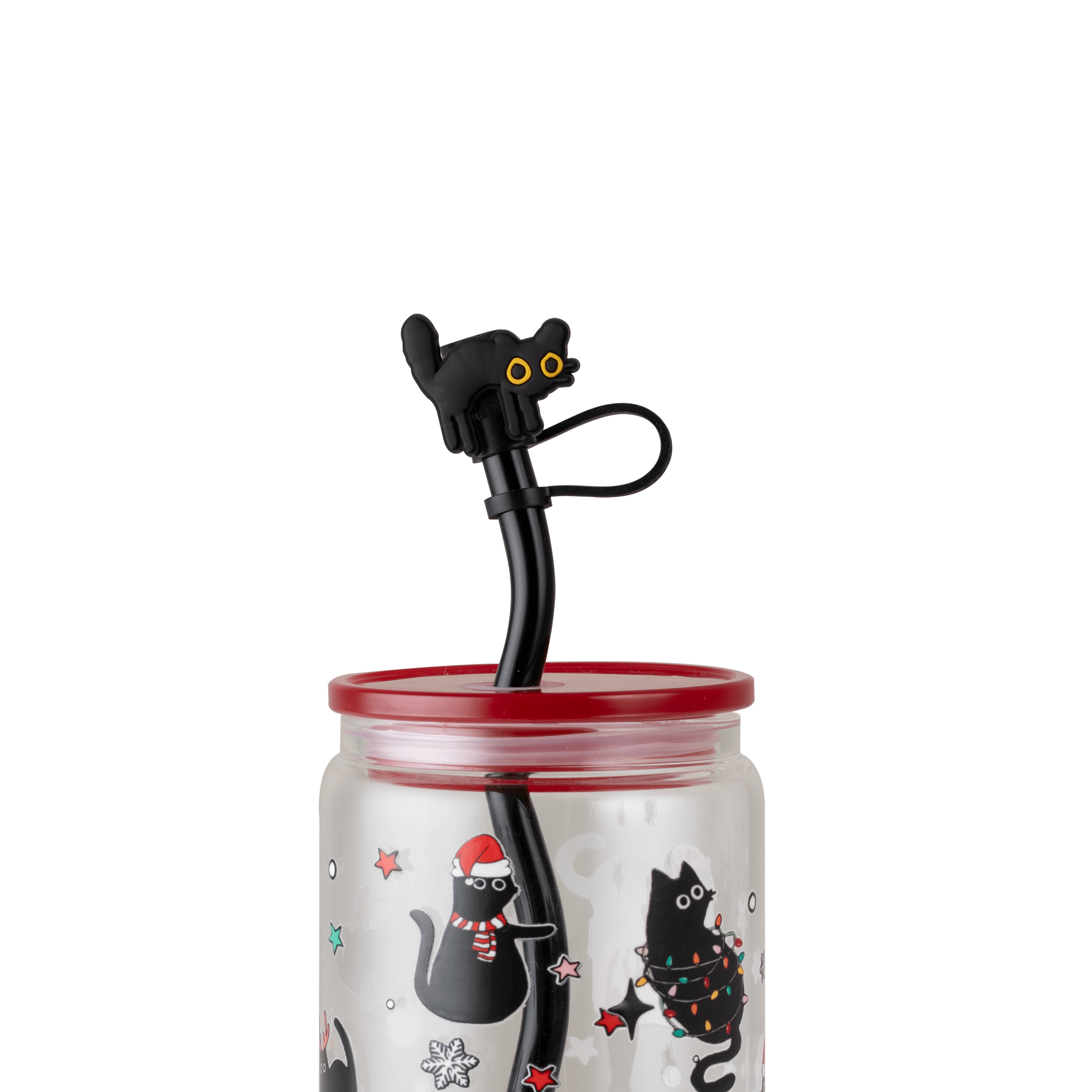 Black Cat Straw Topper