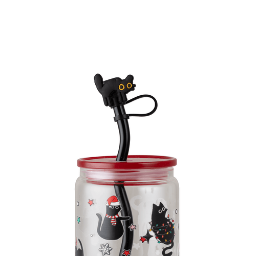 Black Cat Straw Topper