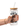 Trash Panda Raccoon Glass Cup, Mug & Tumbler with Lid and Straw