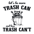 Trash Panda Raccoon Glass Cup, Mug & Tumbler with Lid and Straw