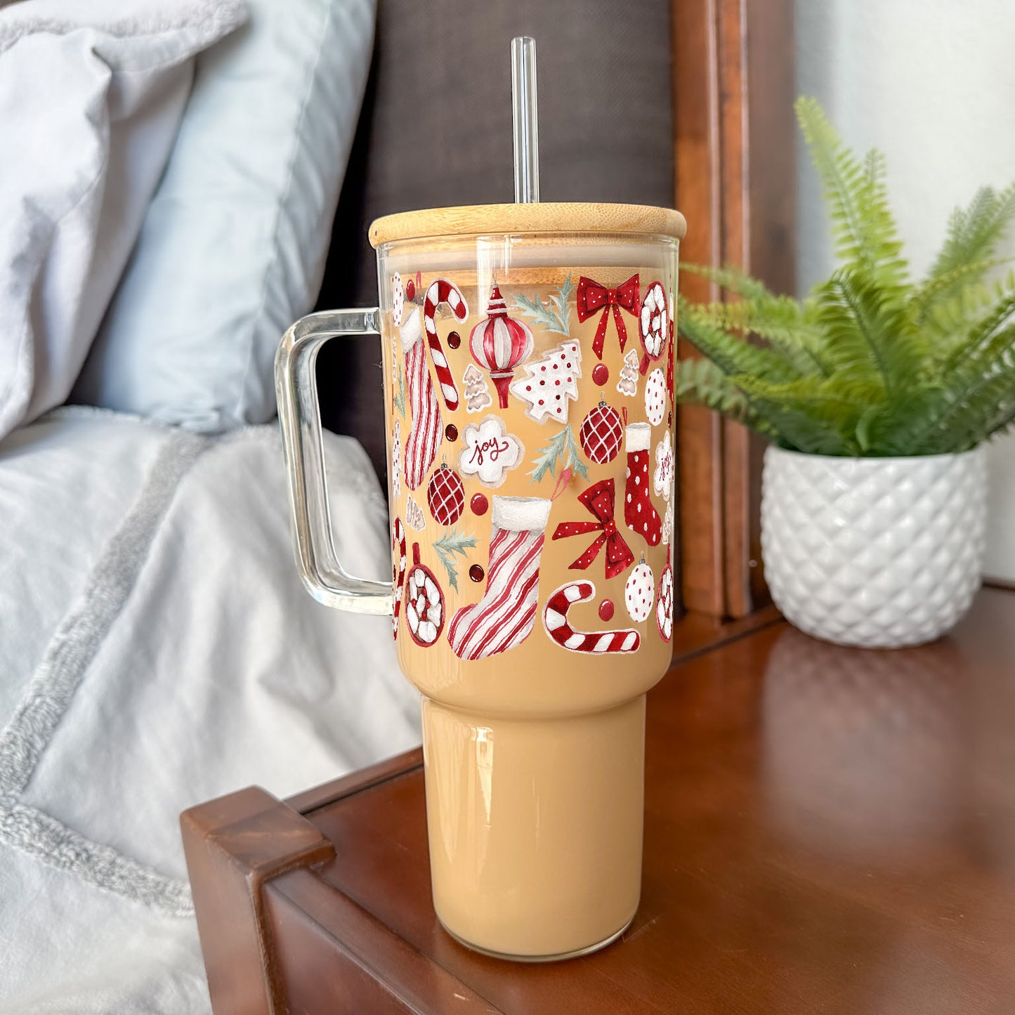 Cozy Christmas Things 40oz Tumbler With Lid and Straw