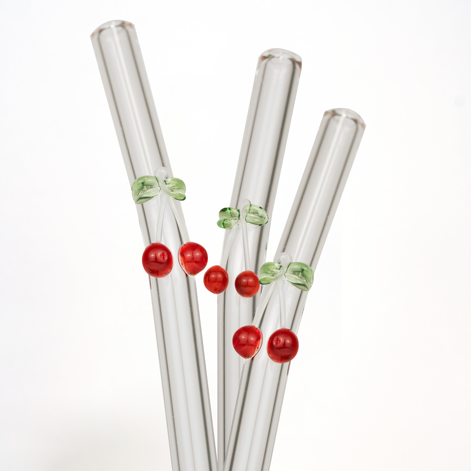 Cherry On Top Glass Straws from Sip Sip Hooray – Drinking Straws & Stirrers
