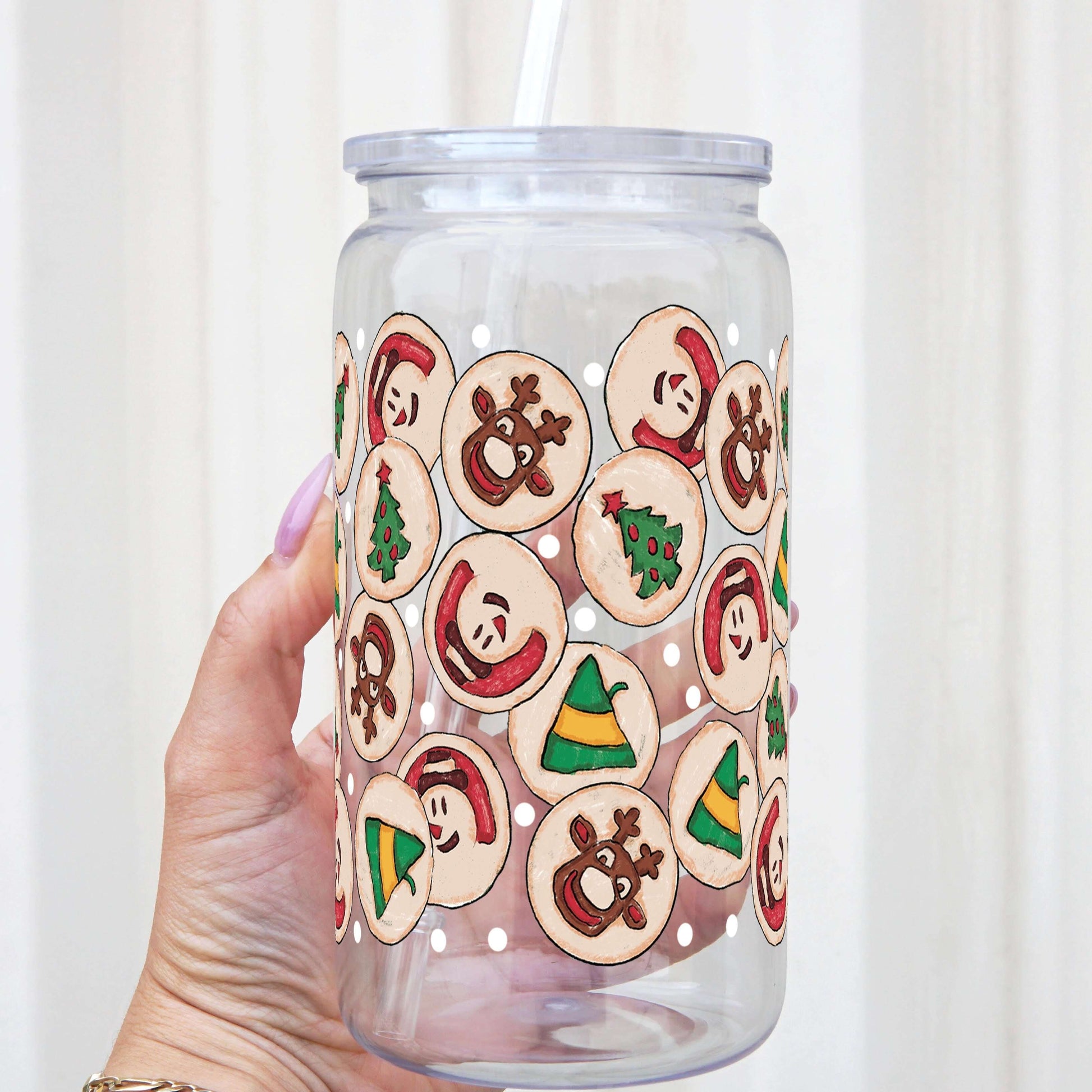 Christmas Cookies Cup With Lid and Straw from Sip Sip Hooray – Tumblers