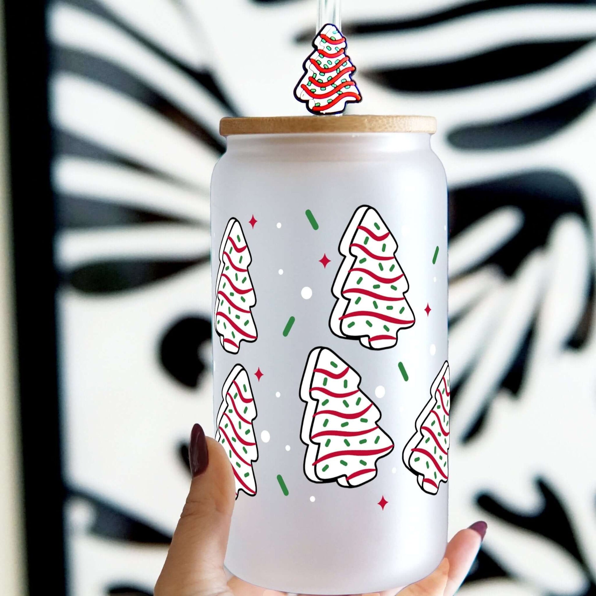 Christmas Holiday Cakes Cup with Lid and Straw from Sip Sip Hooray – Tumblers