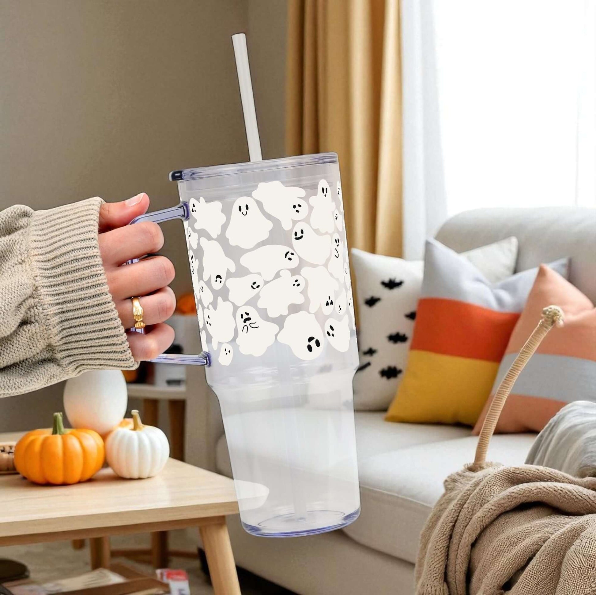 Classic Ghosties 40oz Tumbler with Lid and Straw from Sip Sip Hooray – Tumblers