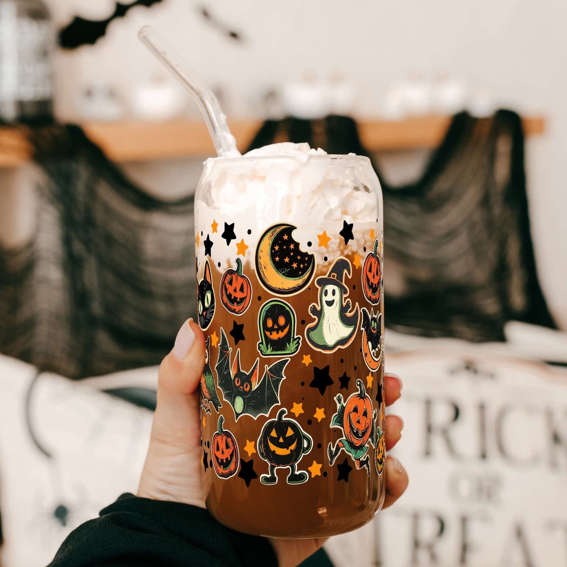 Retrocore Halloween Cup With Lid and Straw from Sip Sip Hooray – Tumblers
