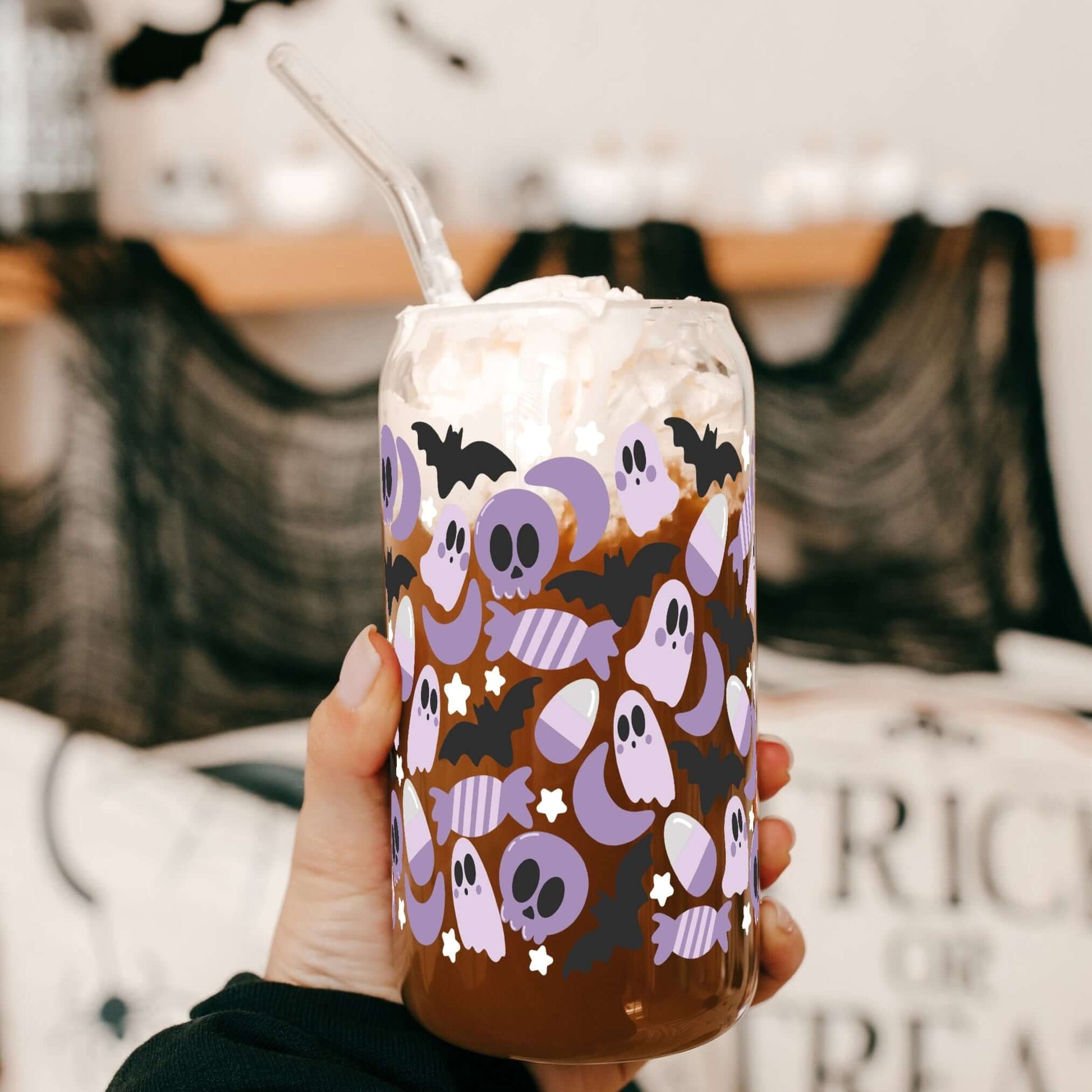 Sweet & Spooky Cup With Lid and Straw from Sip Sip Hooray – Tumblers