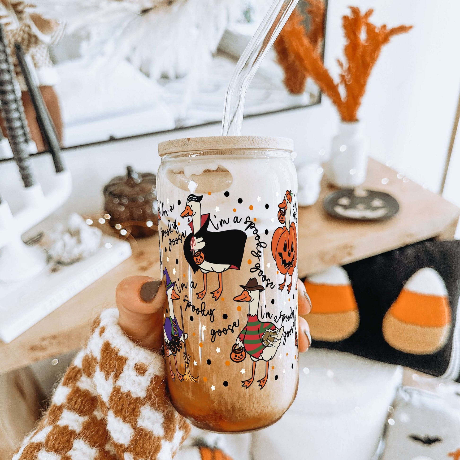 Spooky Goose Cup With Lid and Straw from Sip Sip Hooray – Tumblers