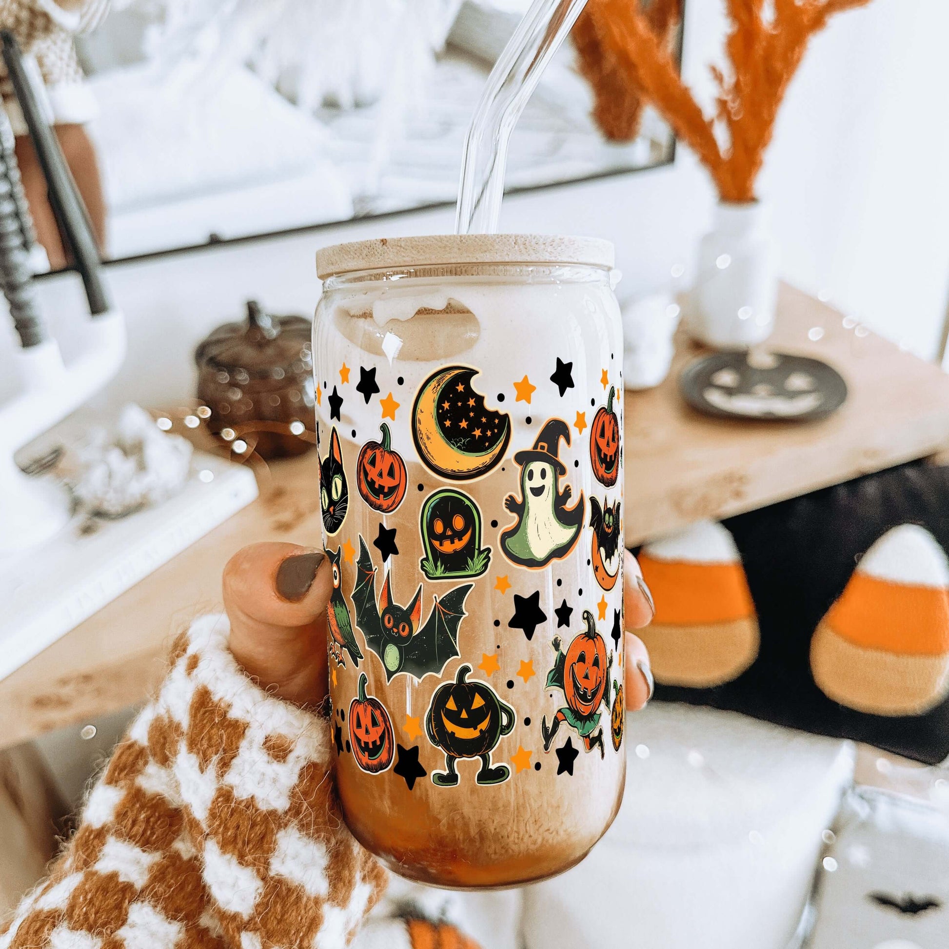 Retrocore Halloween Cup With Lid and Straw from Sip Sip Hooray – Tumblers