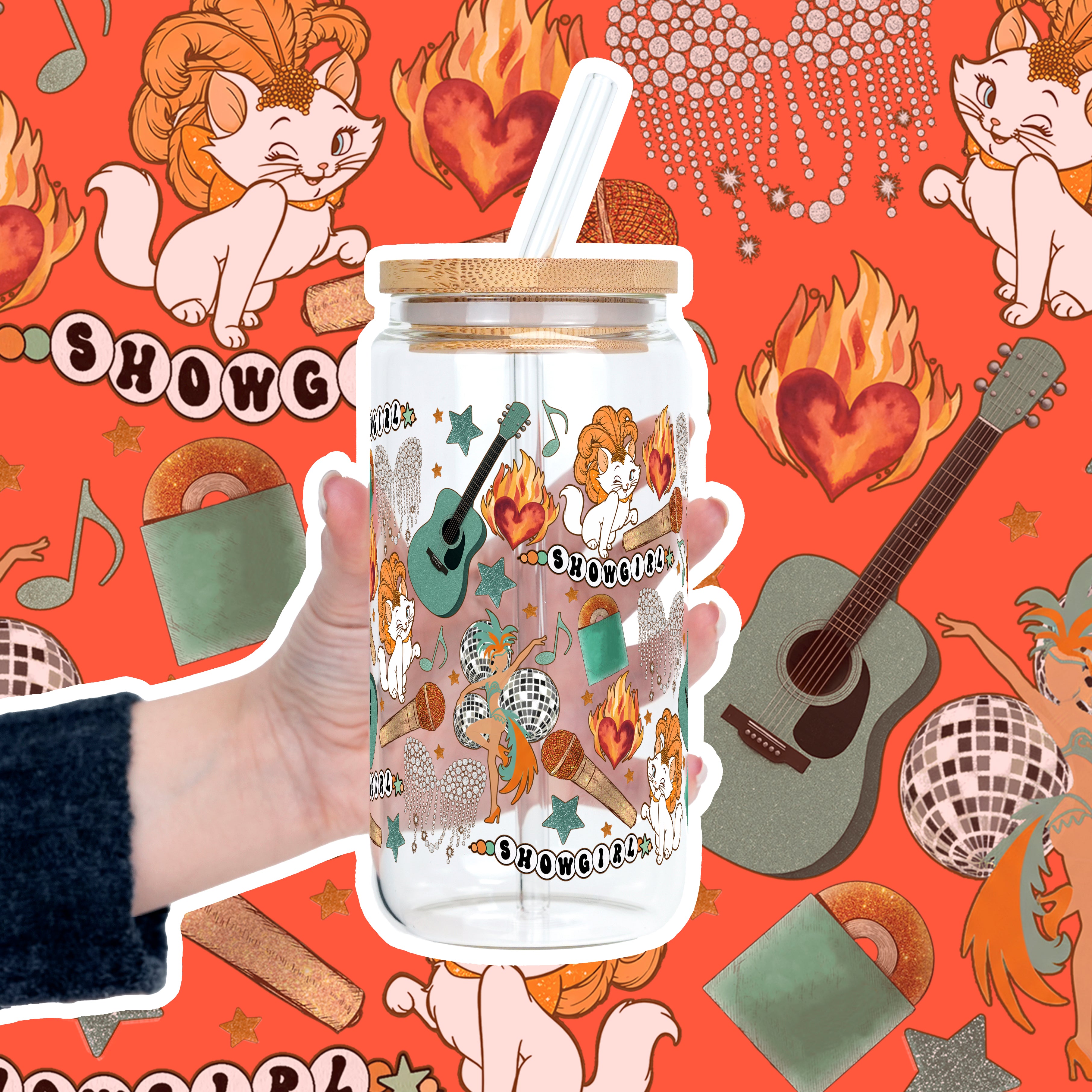Showgirl Cup with Lid & Straw