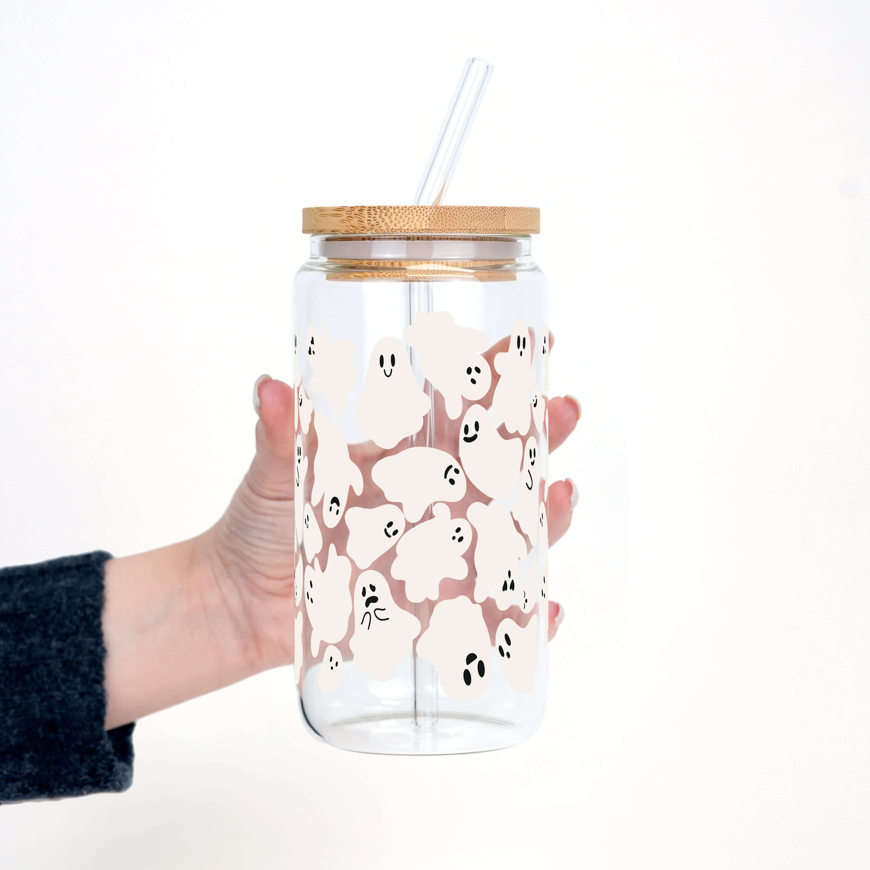 Classic Ghosties Cup With Lid and Straw