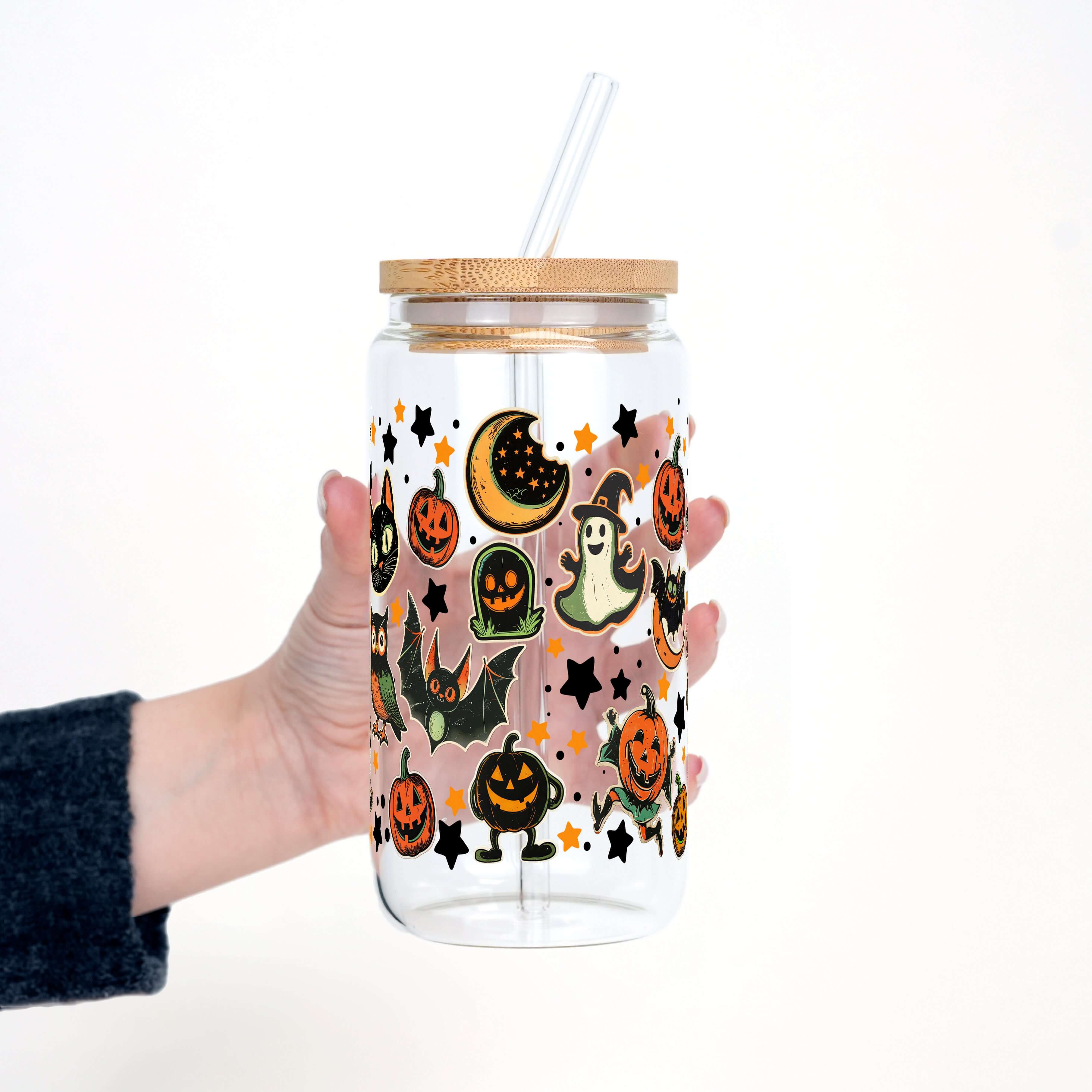 Retrocore Halloween Cup With Lid and Straw