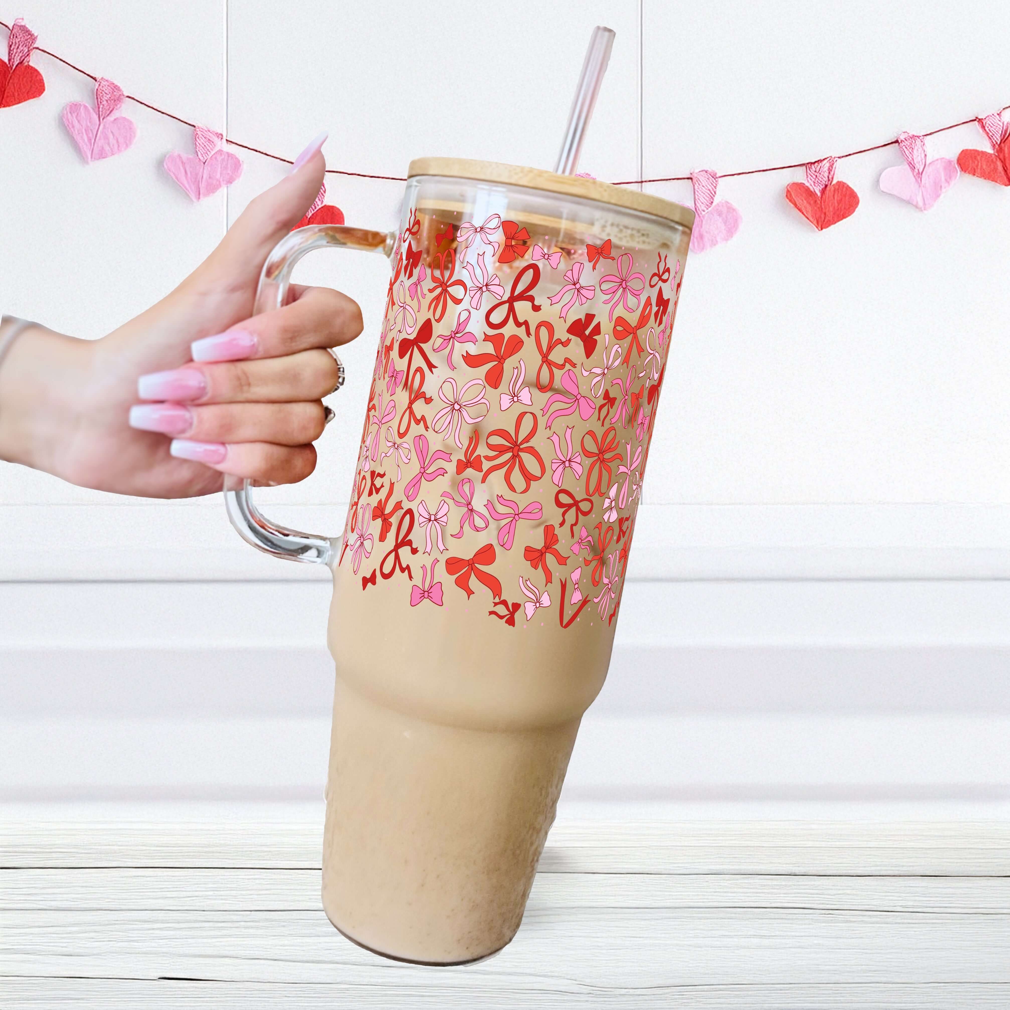 Coquette Valentine Tumbler With Lid and Straw