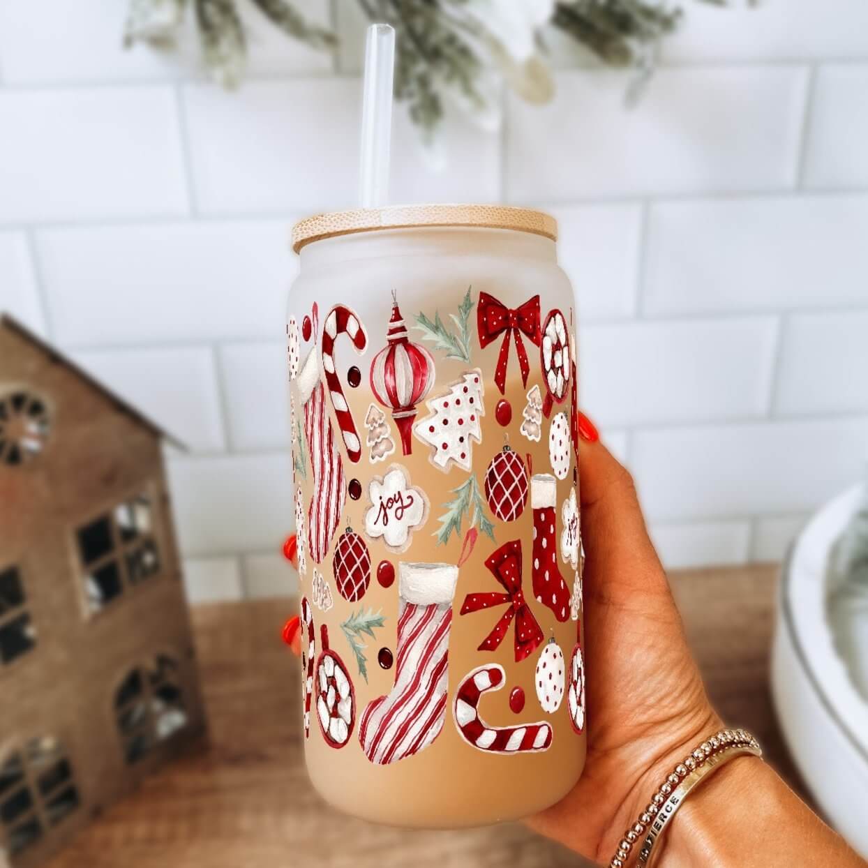 Cozy Christmas Things Cup With Lid and Straw from Sip Sip Hooray – Mugs