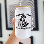 Crying Over Book Boyfriend Cup With Lid and Straw from Sip Sip Hooray – Drinkware