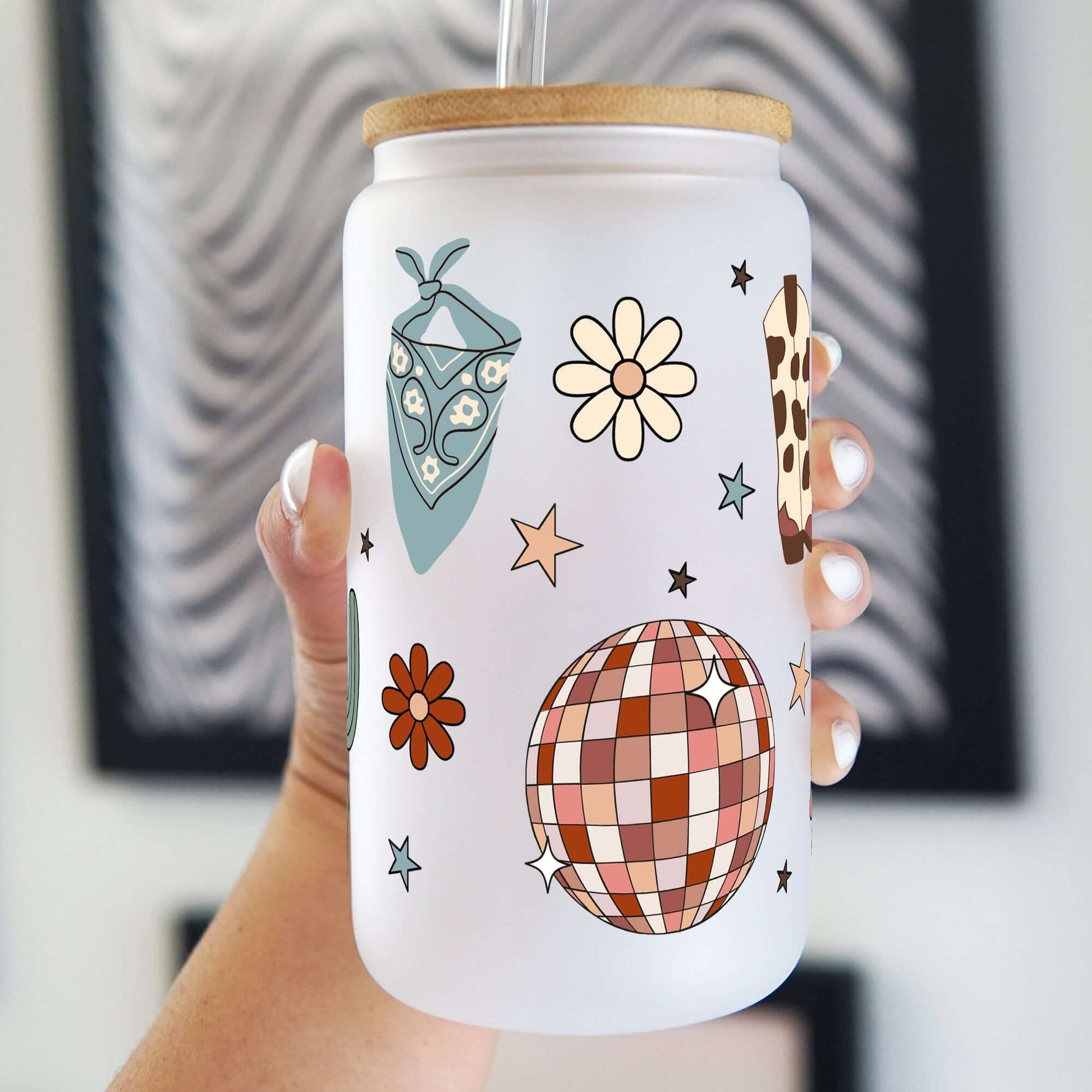 Cute Western Disco Cup with Lid and Straw from Sip Sip Hooray – Tumblers