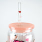 Mini Hearts Glass Straw