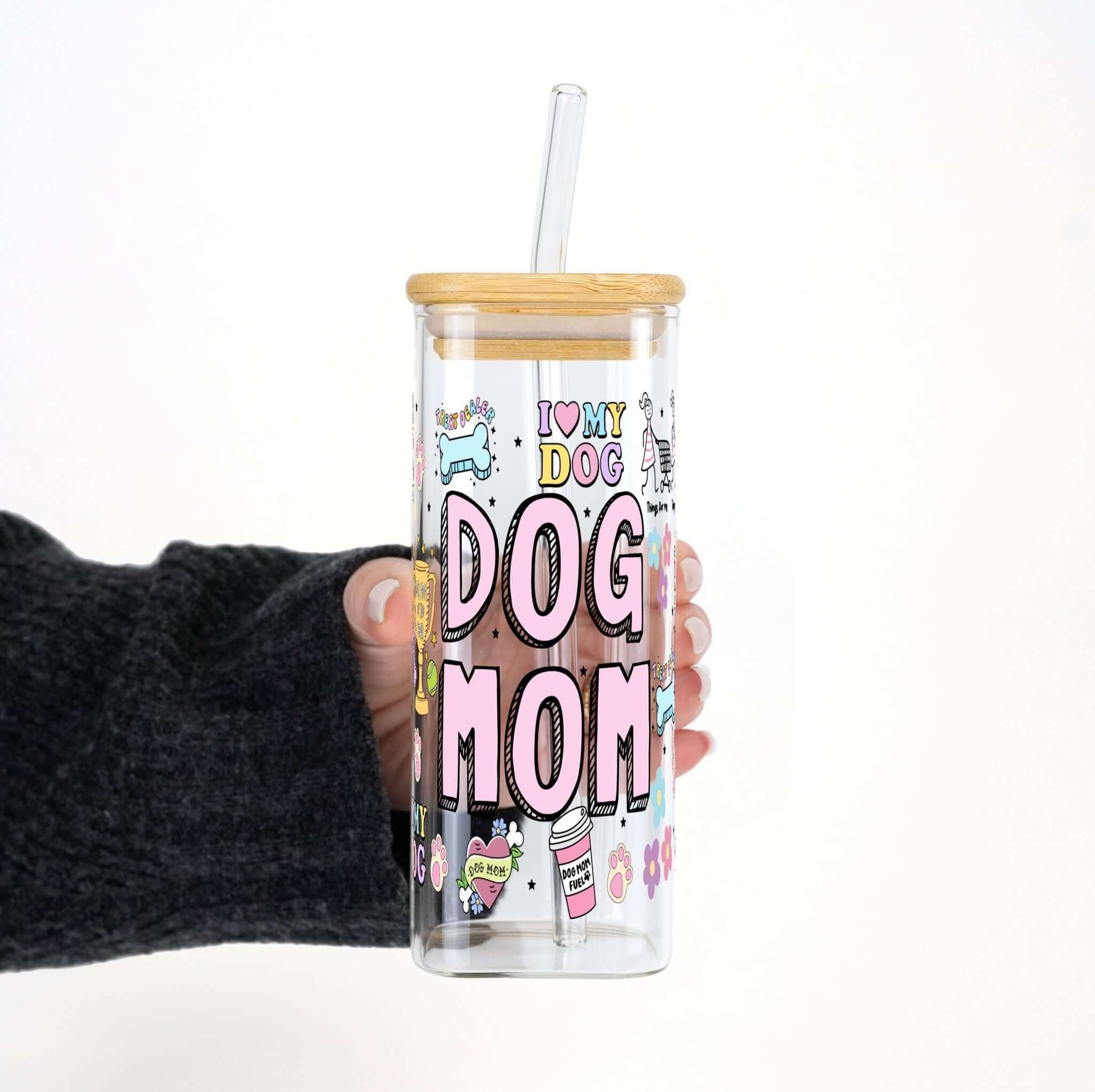 Dog Mom Doodles Cup With Lid and Straw from Sip Sip Hooray – Tumblers
