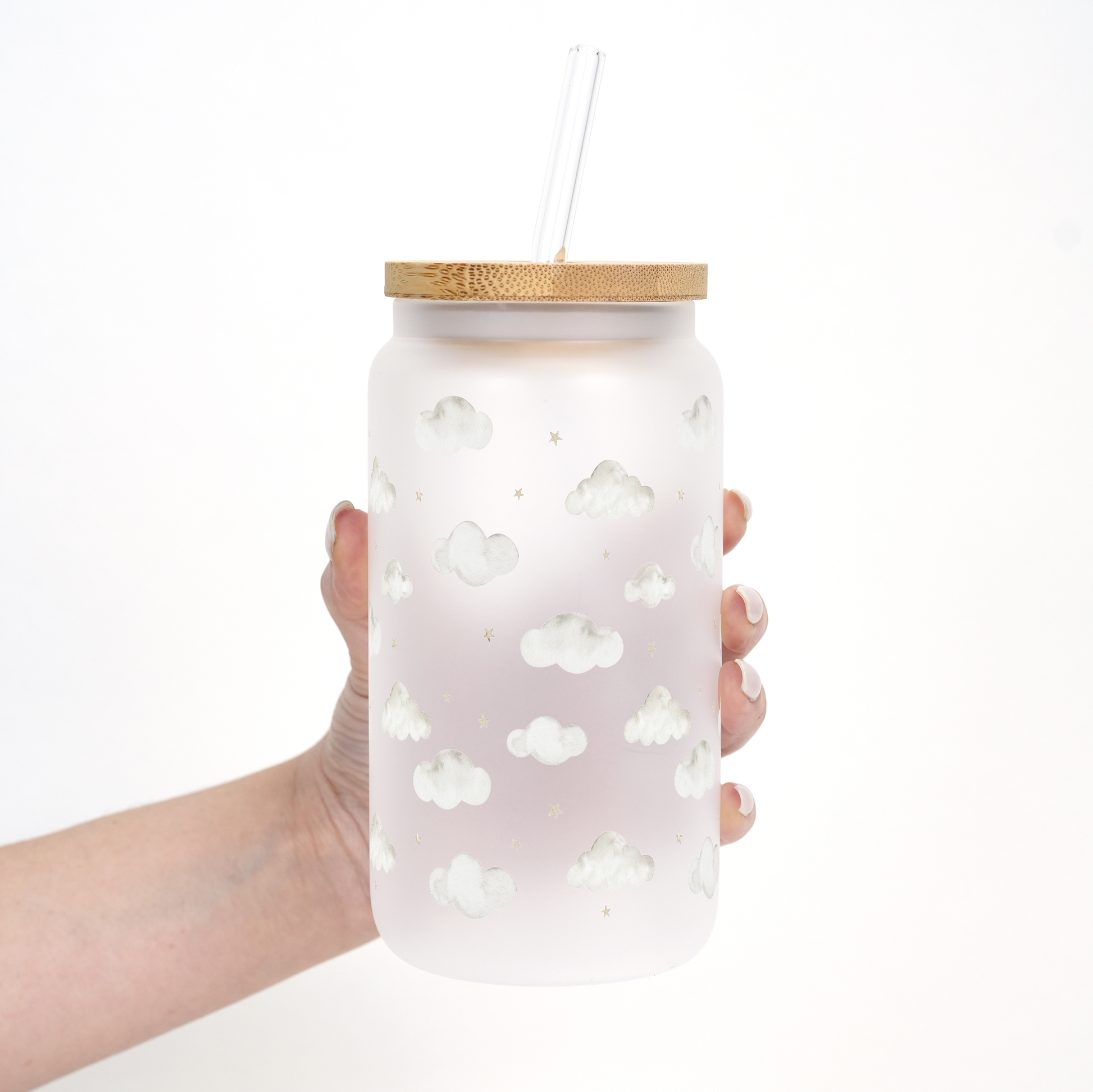 Dreamy Clouds Cup With Lid and Straw from Sip Sip Hooray – Tumblers