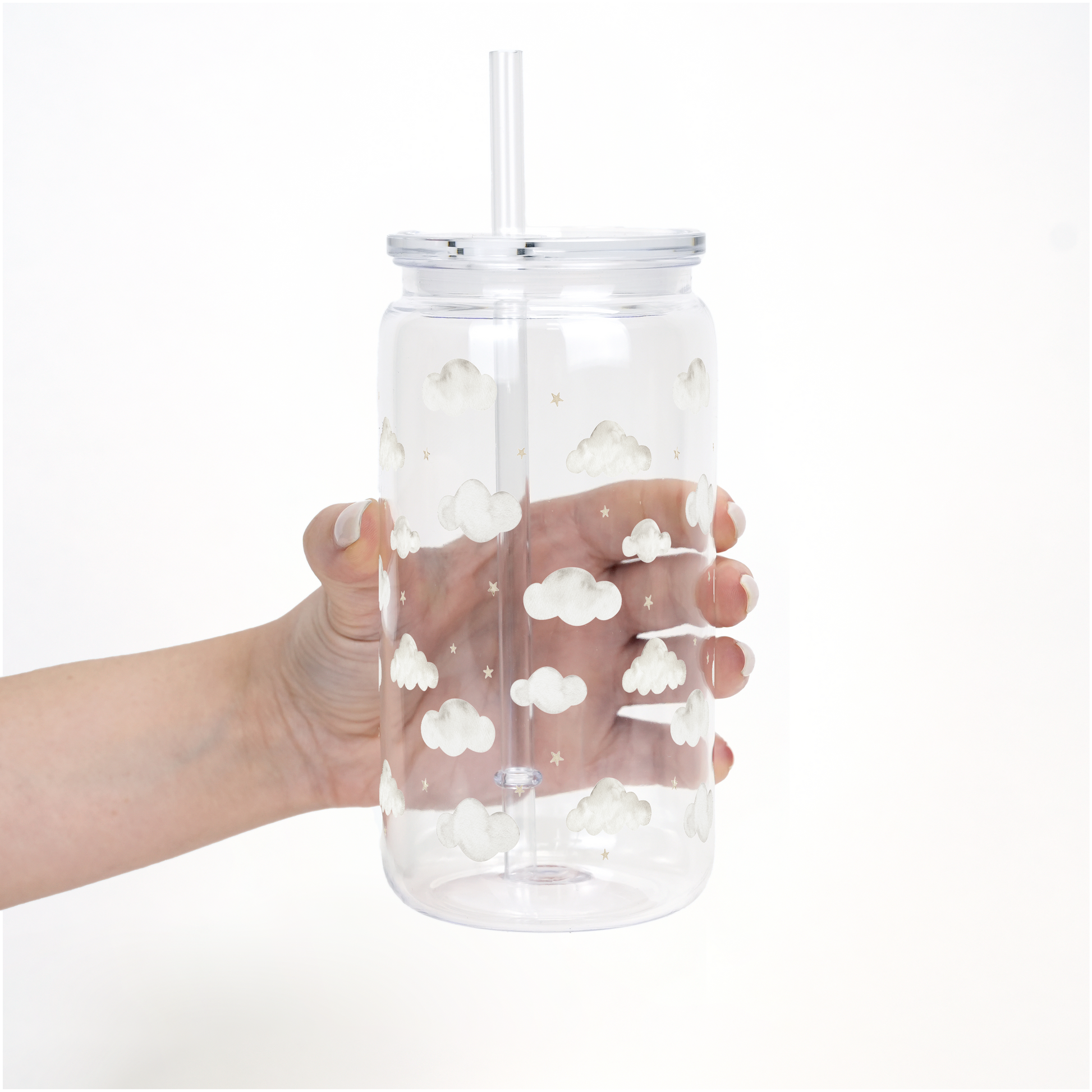 Dreamy Clouds Cup With Lid and Straw from Sip Sip Hooray – Tumblers
