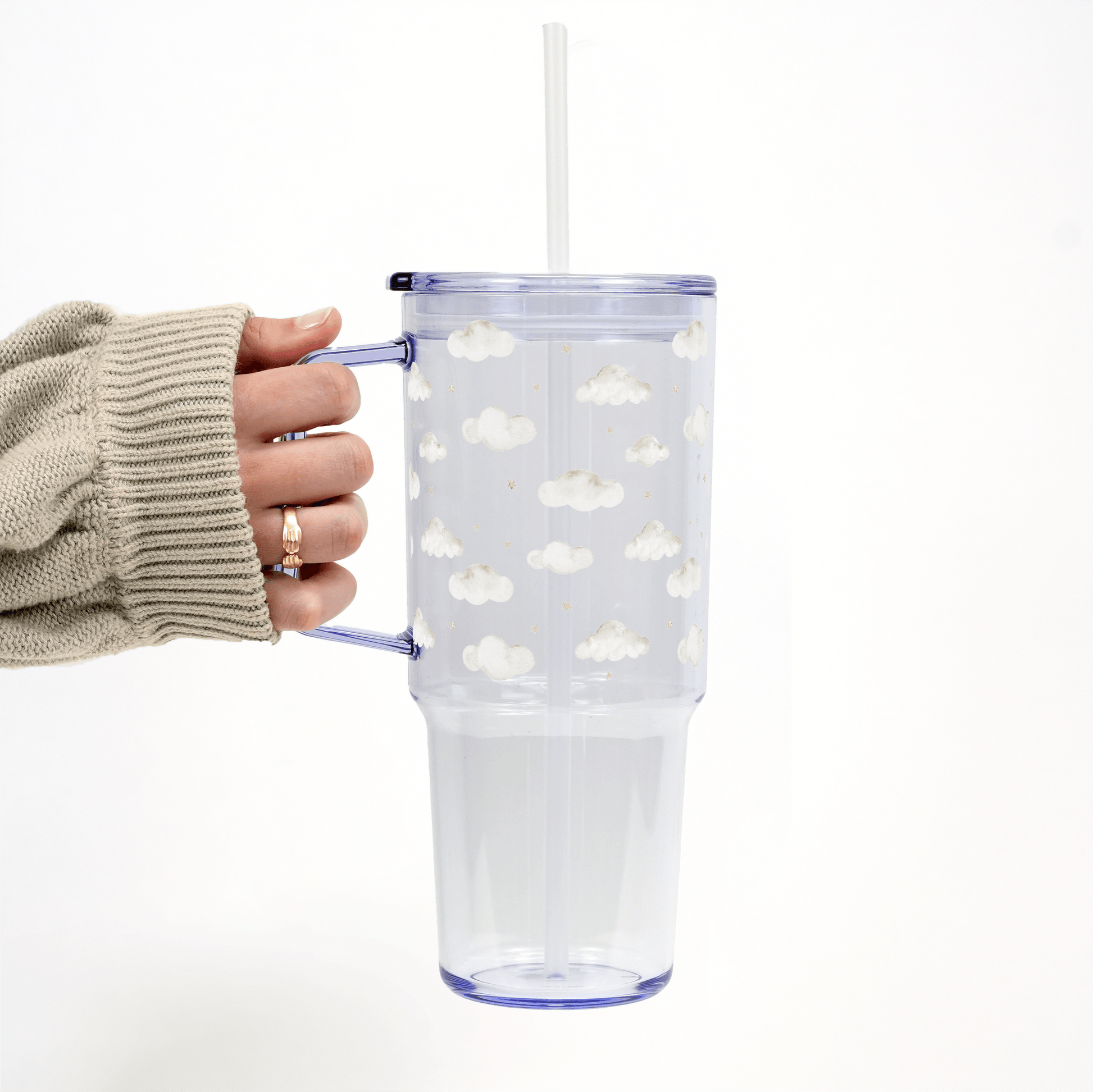 Dreamy Clouds 40oz Cup With Lid and Straw from Sip Sip Hooray – Tumblers