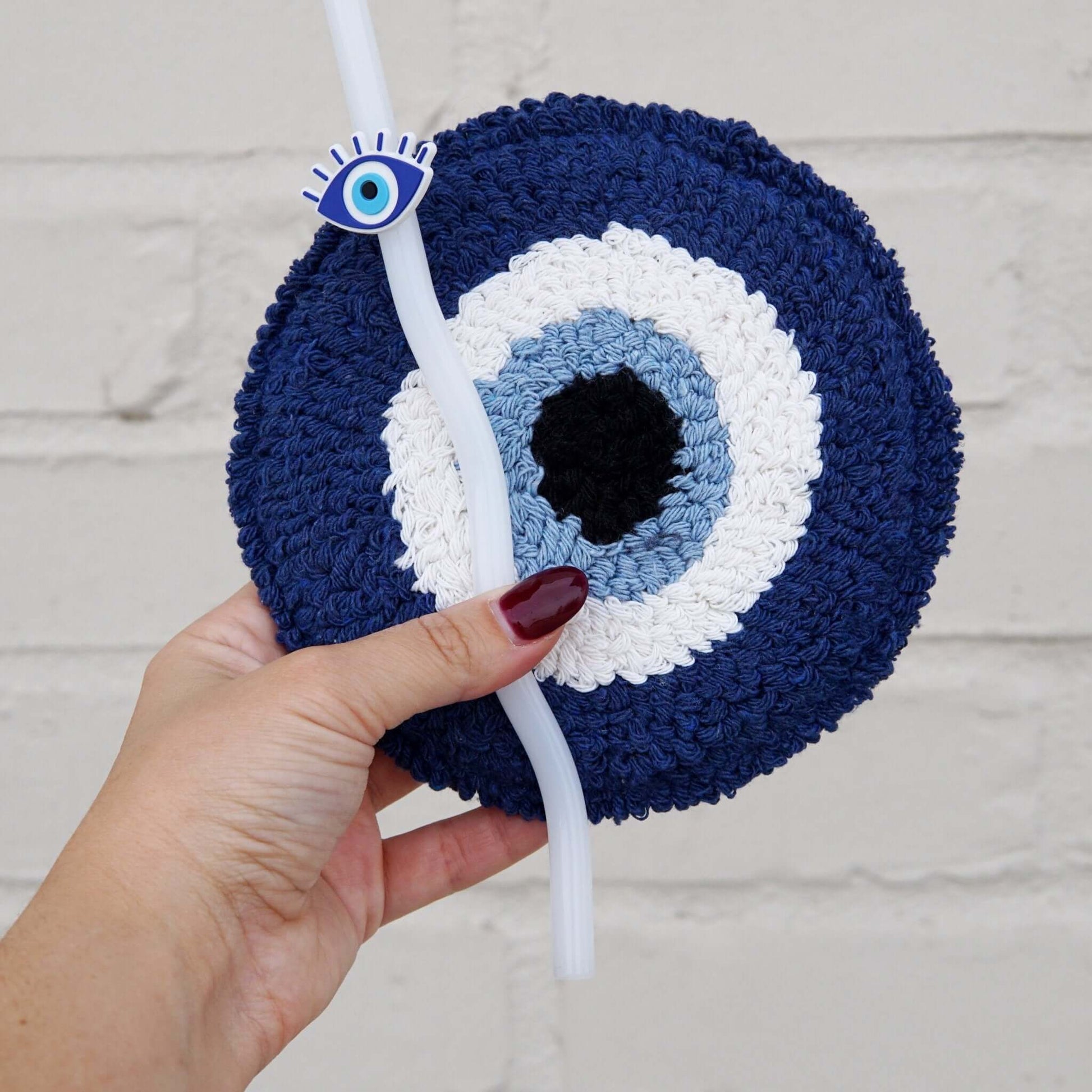 Evil Eye Cup with Lid and Straw from Sip Sip Hooray – Tumblers