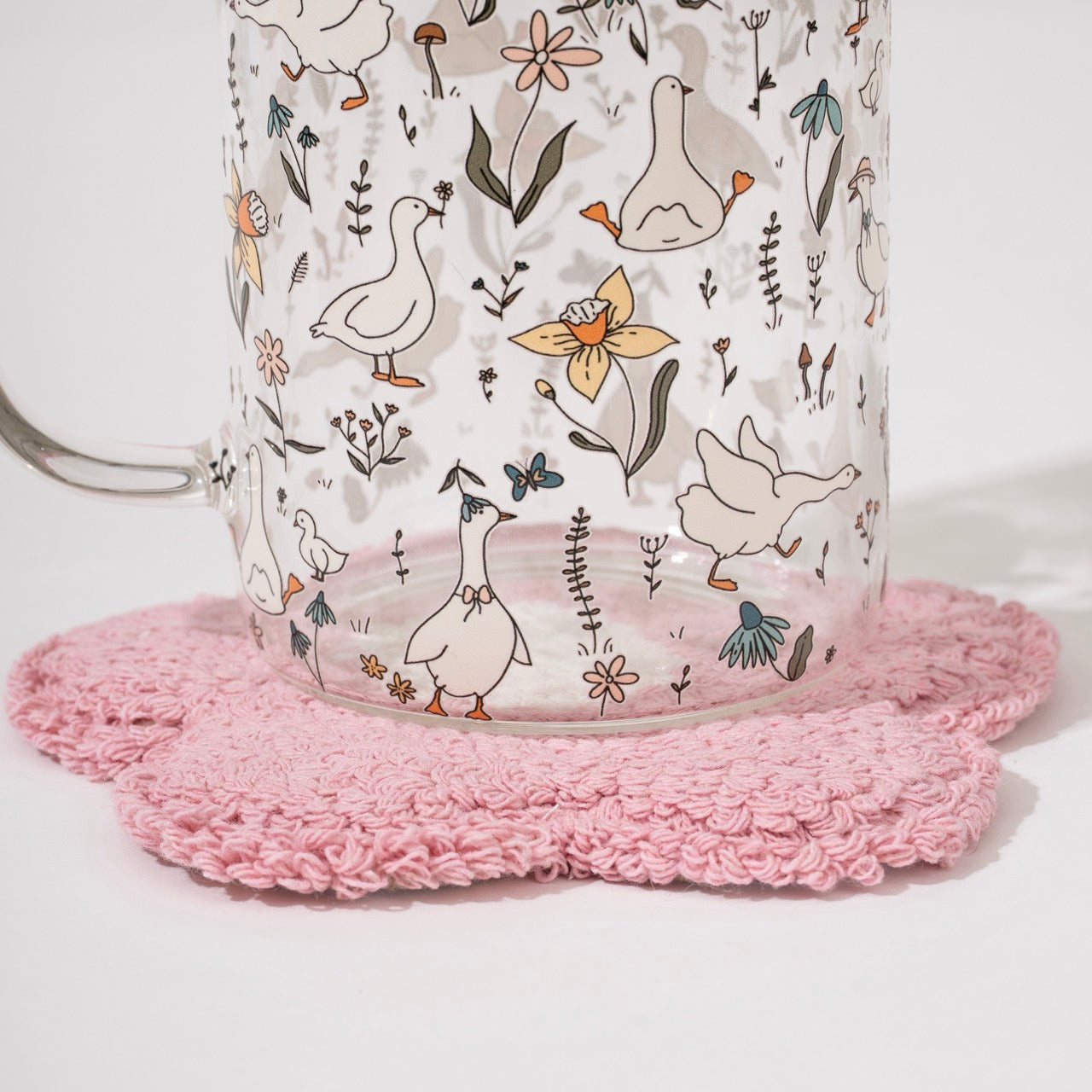 Daisy Mug Rug Tufted Coaster
