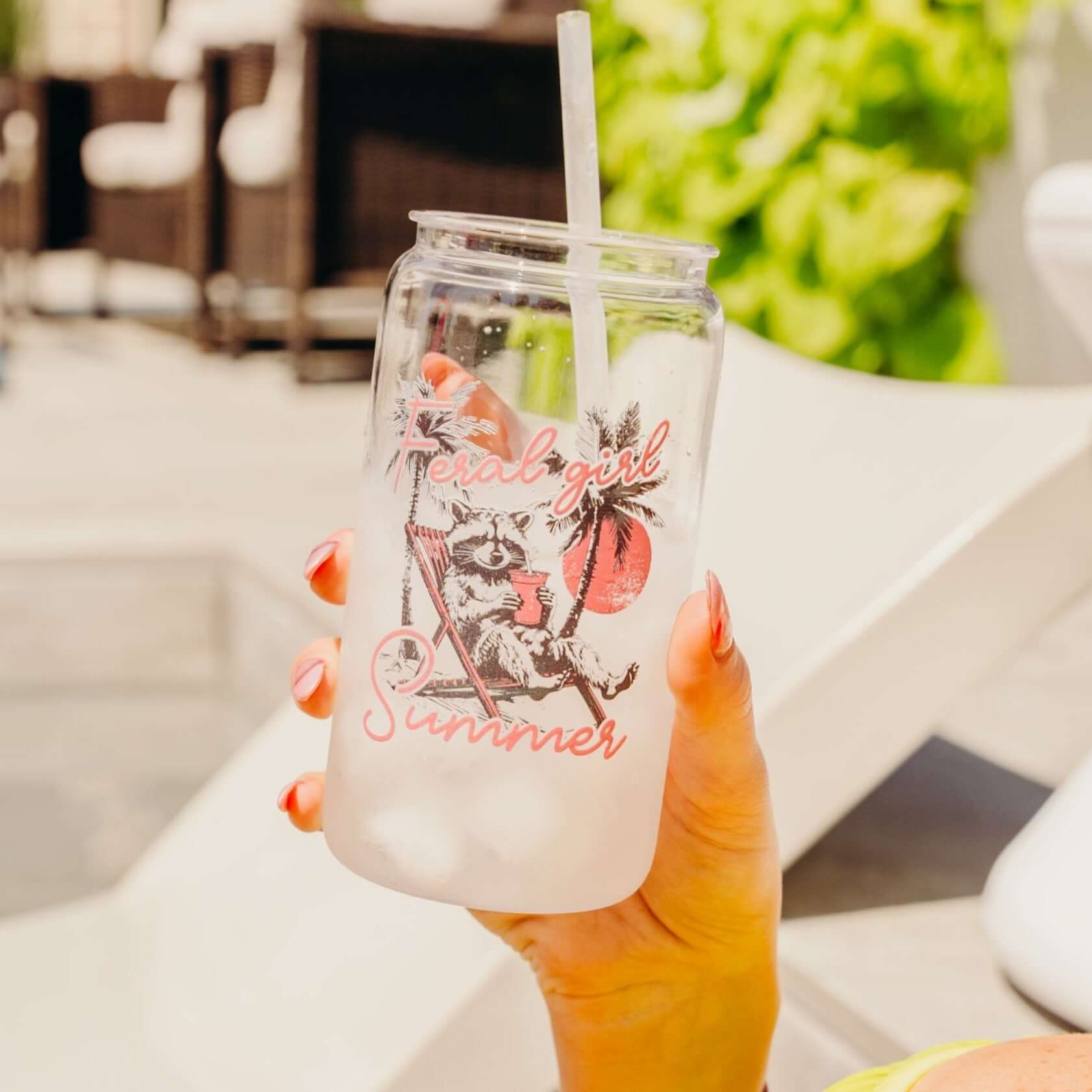 Feral Girl Summer Cup With Lid and Straw from Sip Sip Hooray – Tumblers