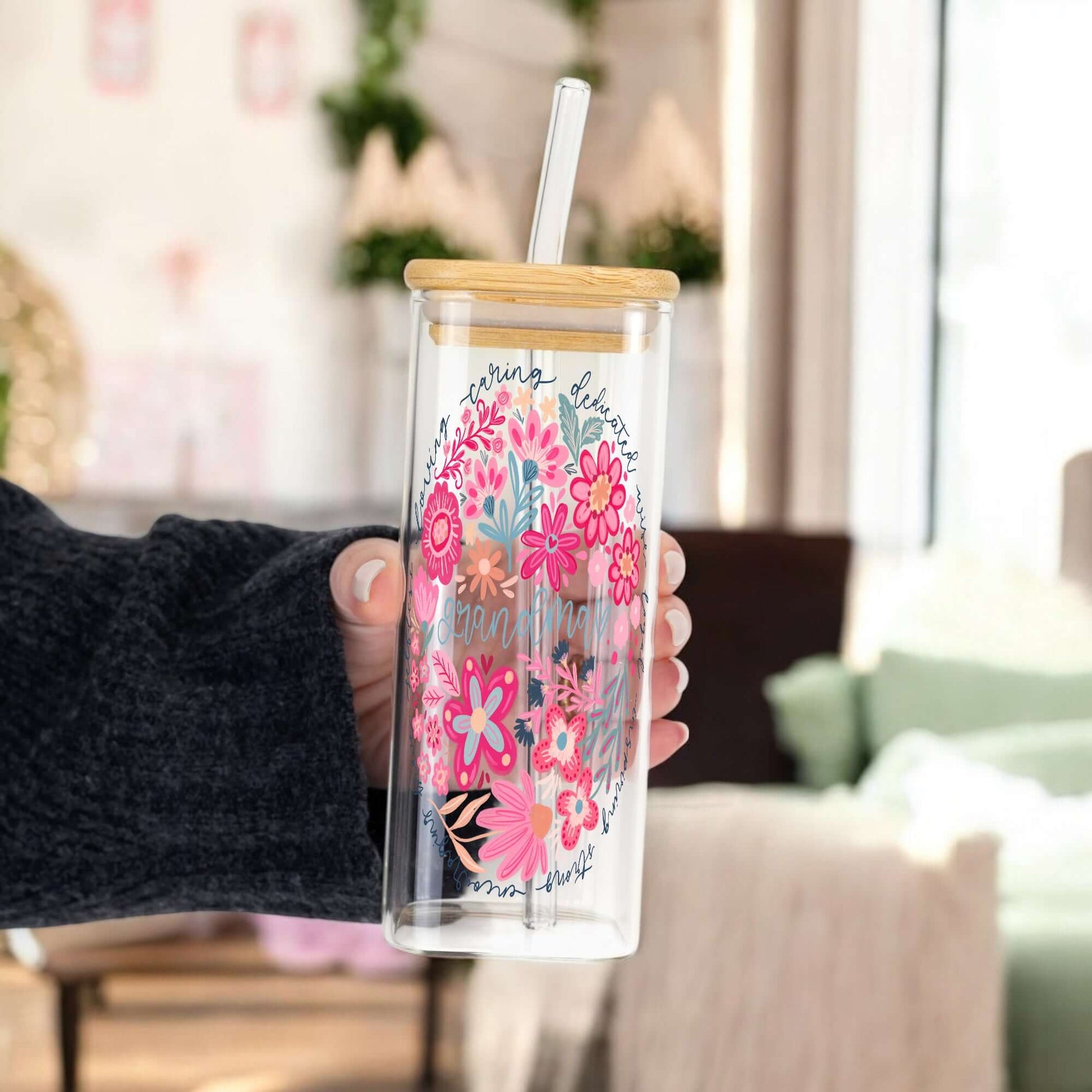 Floral Grandma Cup With Lid And Straw from Sip Sip Hooray – Tumblers