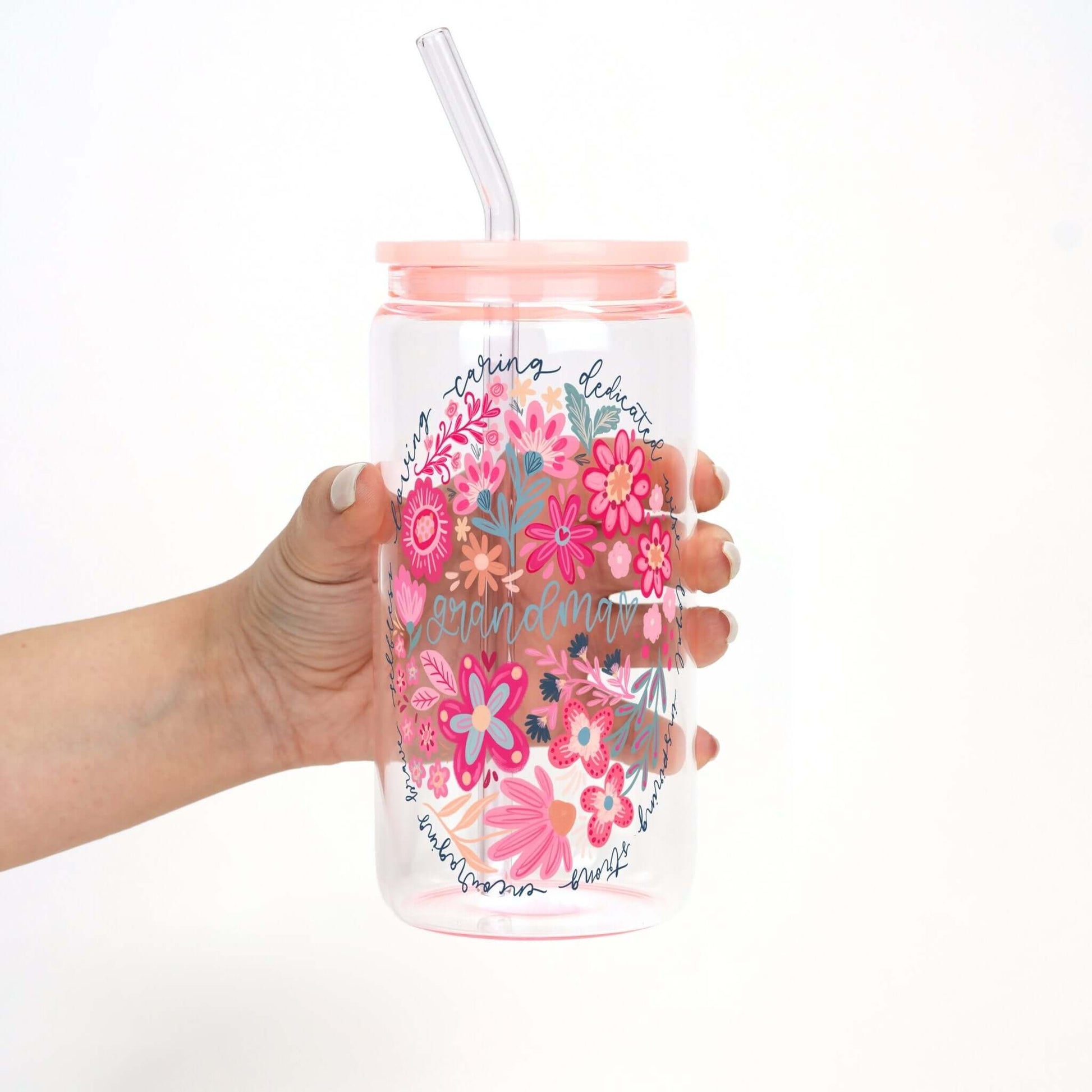Floral Grandma Cup With Lid And Straw from Sip Sip Hooray – Tumblers