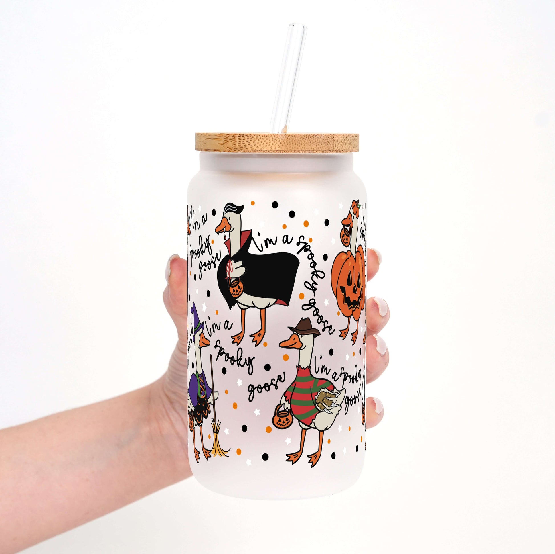 Spooky Goose Cup With Lid and Straw from Sip Sip Hooray – Tumblers
