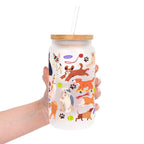 Dog Park Glass Cup, Mug & Tumbler with Lid and Straw
