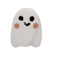White Ghost Mug Rug, Tufted Coaster, Spooky Cute Coffee Bar Decor