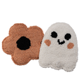 Halloween Ghostie & Daisy Mug Rug Set