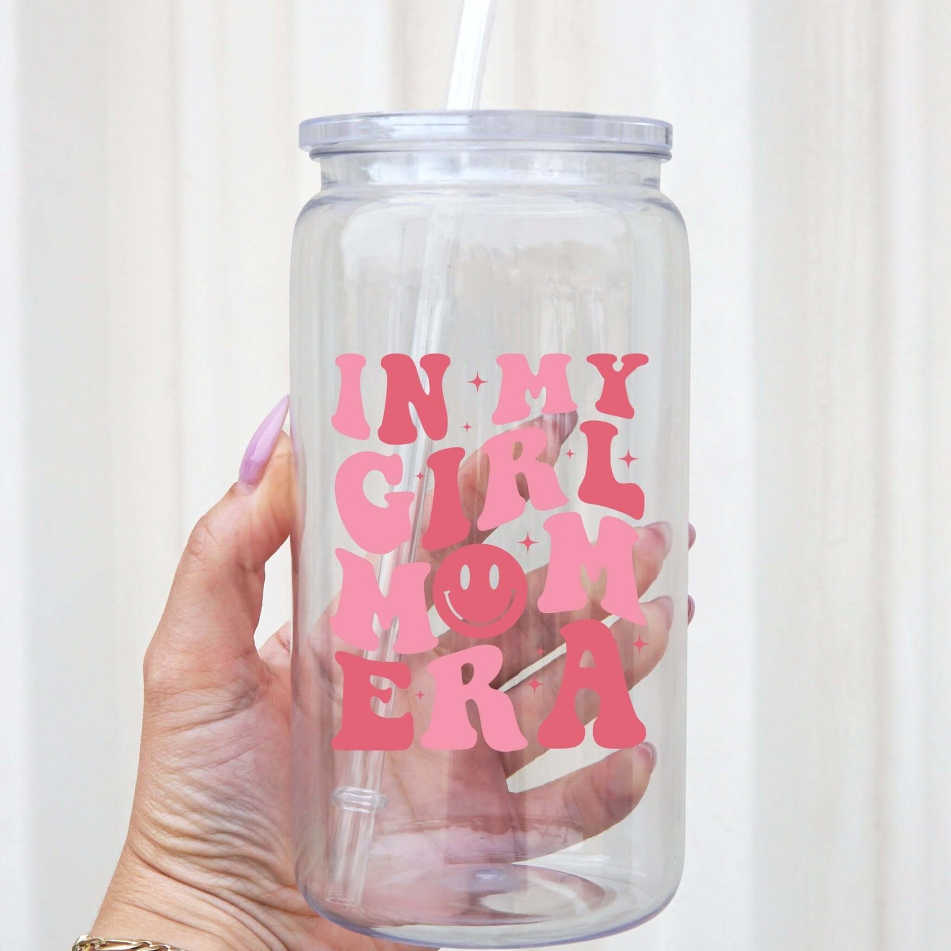 Girl Mom Era Cup With Lid and Straw from Sip Sip Hooray – Drinkware