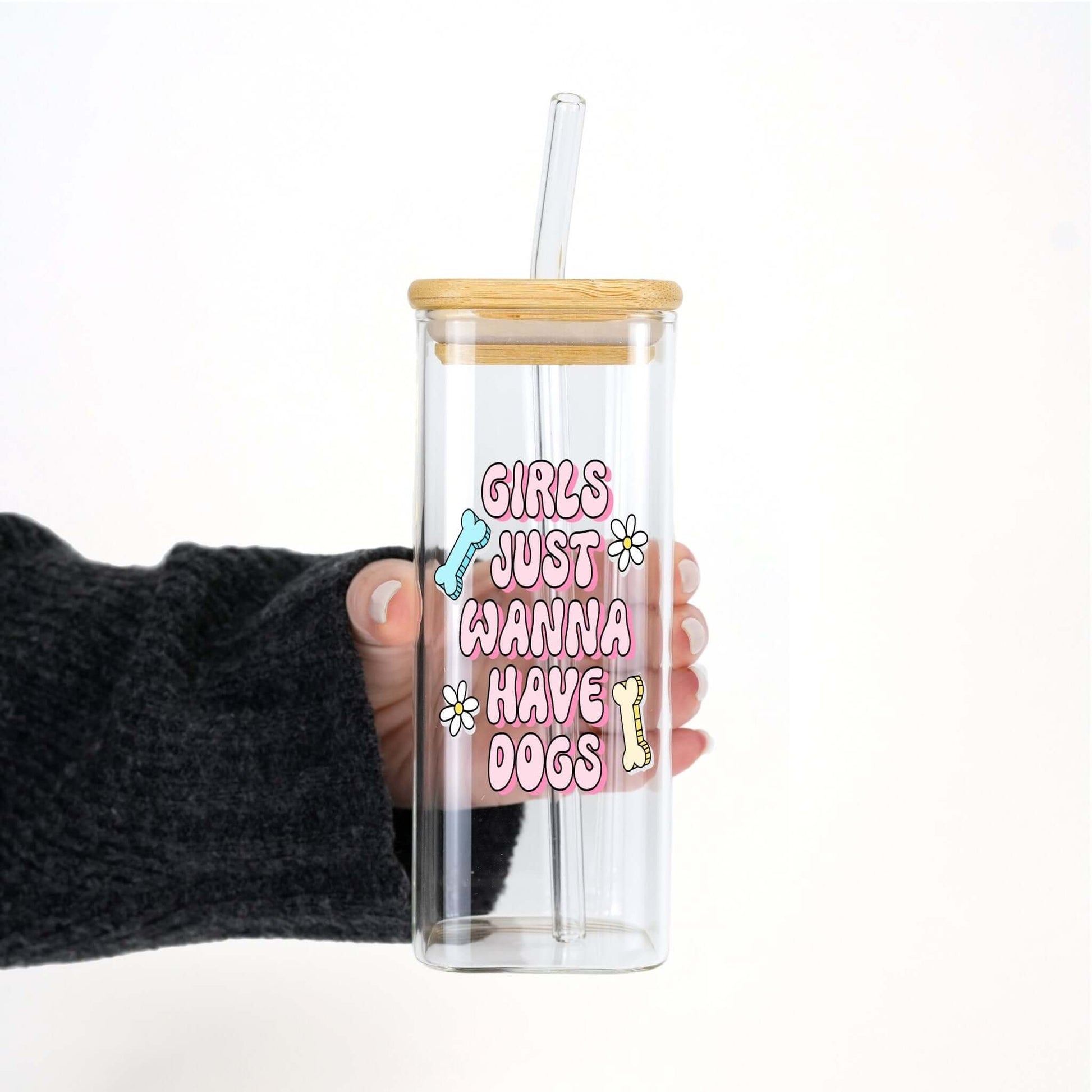Girls Just Want To have Dogs Cup With Lid and Straw from Sip Sip Hooray – Tumblers